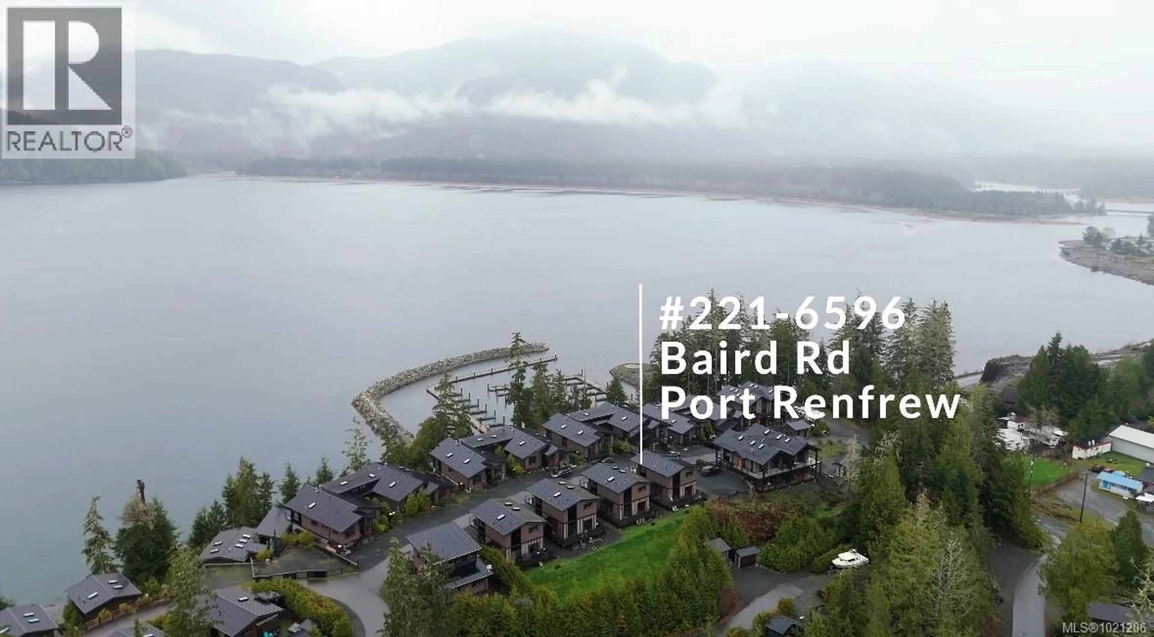 A pic from outside/outdoor area/front of a property/back of a property/a pic from drone, water/lake/river/ocean view for 221 - 6596 BAIRD ROAD, Port Renfrew British Columbia V0S1K0