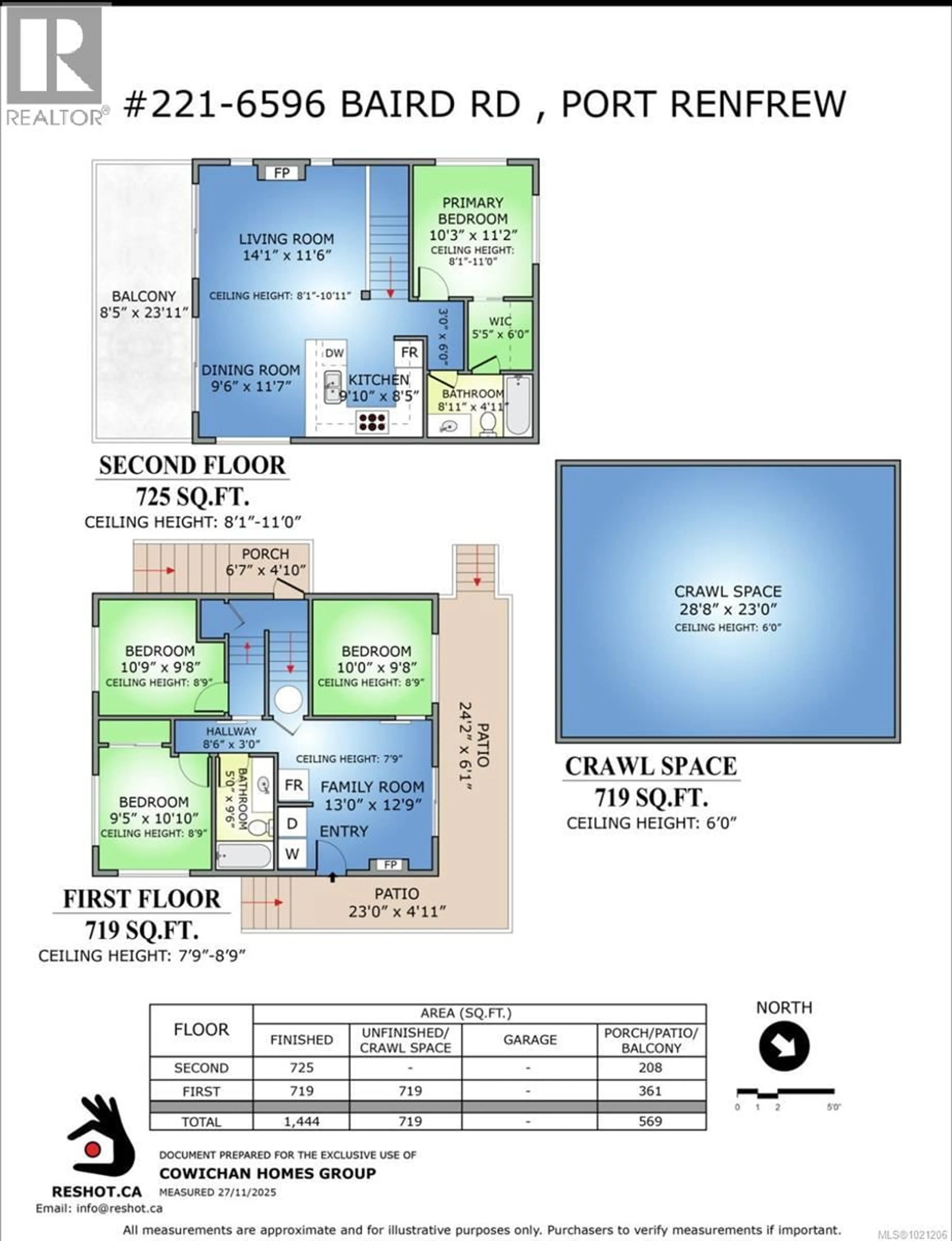 Floor plan for 221 - 6596 BAIRD ROAD, Port Renfrew British Columbia V0S1K0