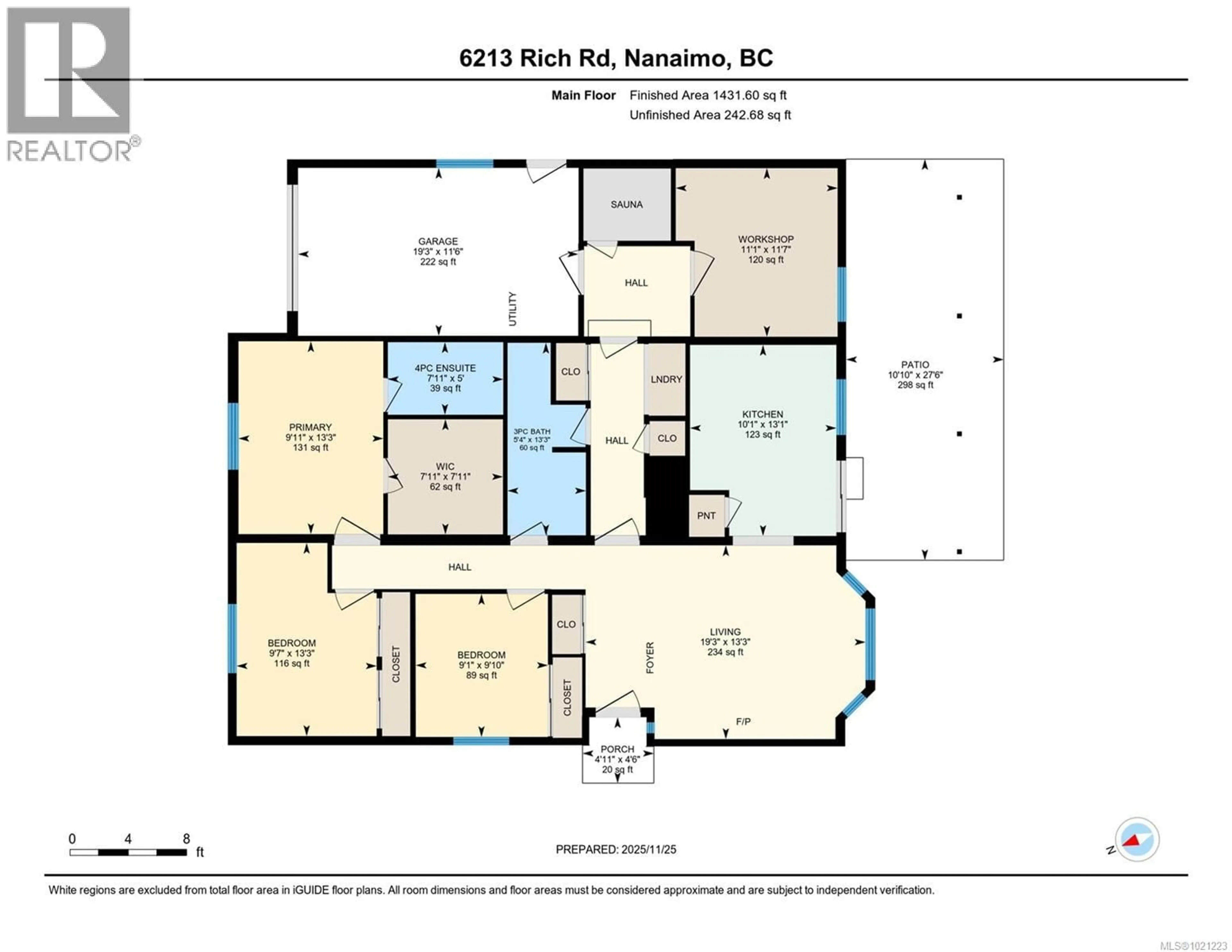 Floor plan for 6213 RICH ROAD, Nanaimo British Columbia V9T6J2
