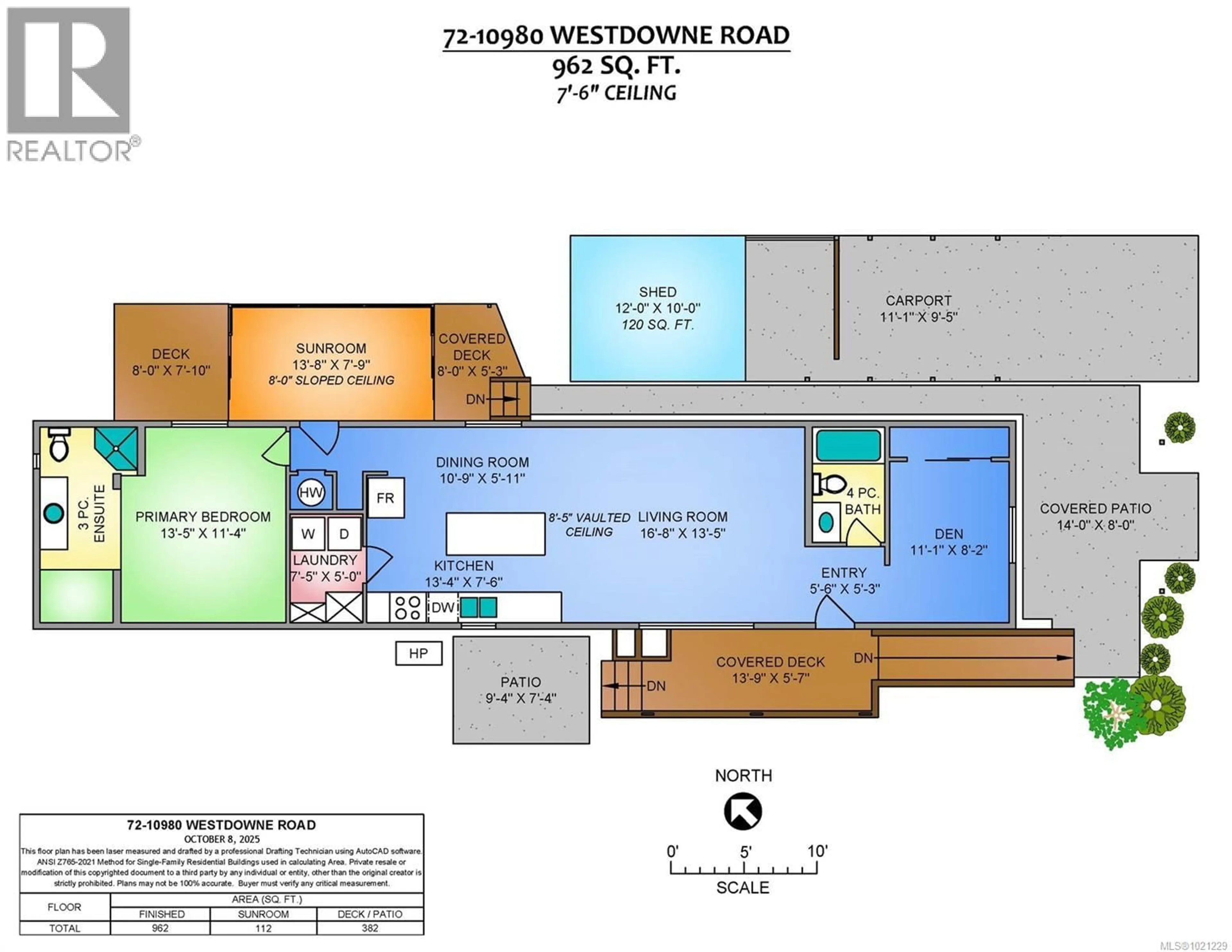 Floor plan for 72 - 10980 WESTDOWNE ROAD, Ladysmith British Columbia V9G1X4