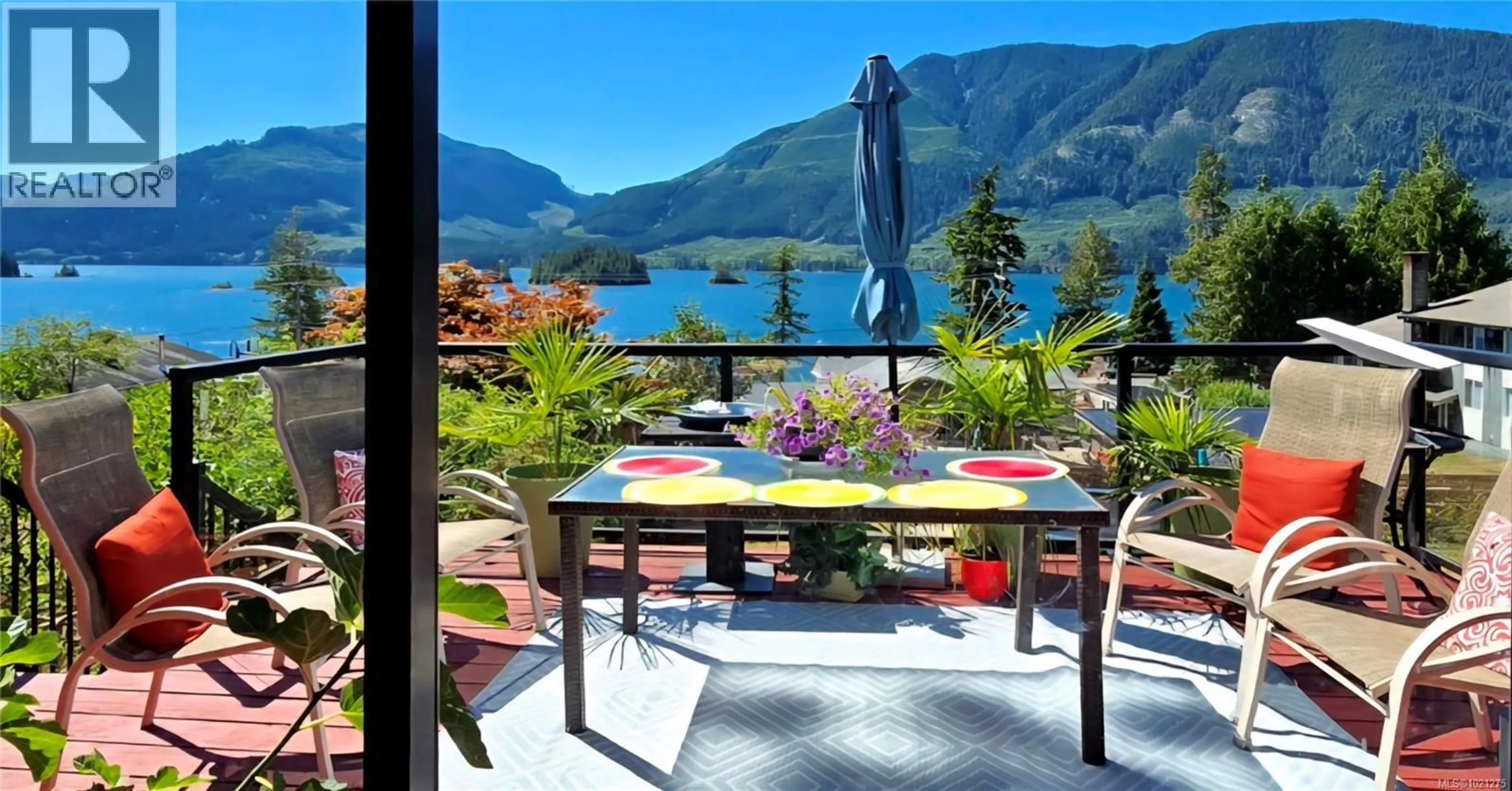 Patio, water/lake/river/ocean view for 1112 MAQUINNA AVENUE, Port Alice British Columbia V0N2N0