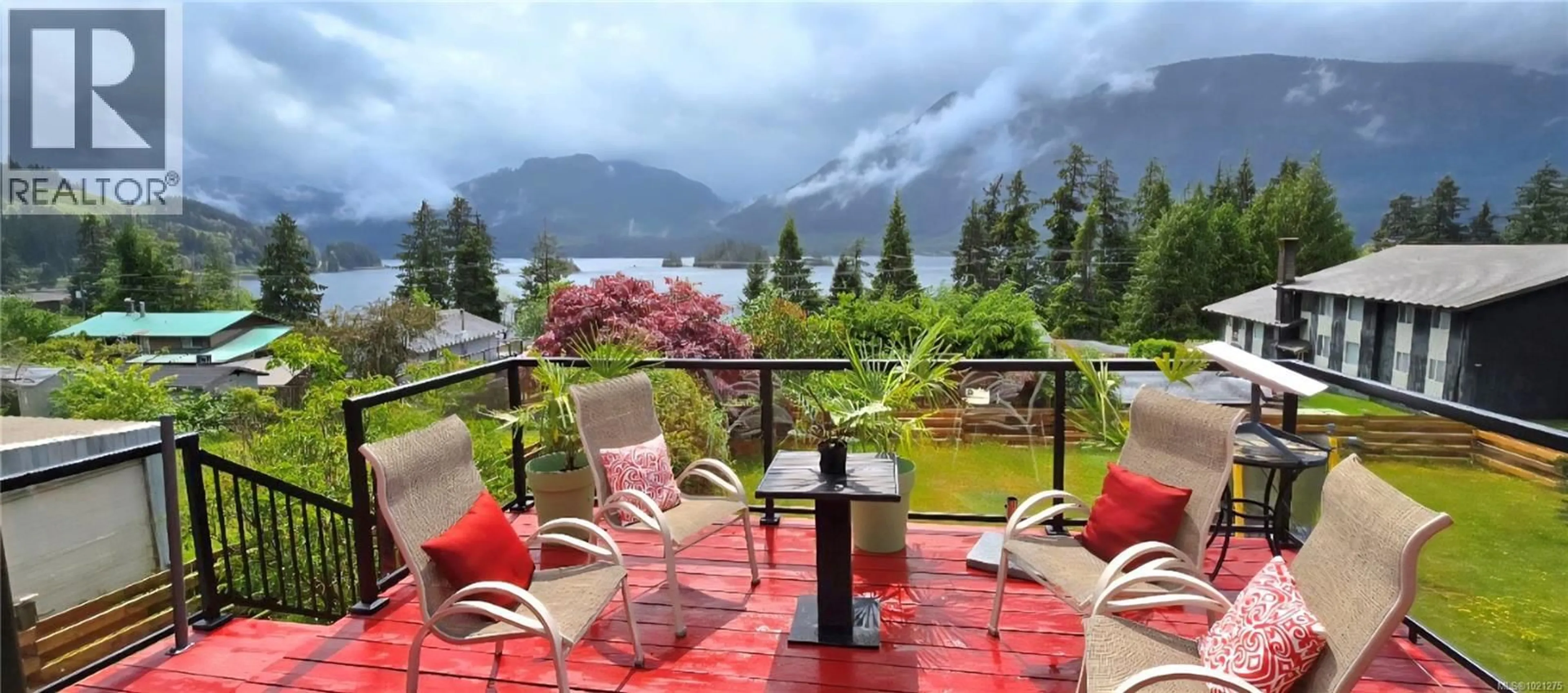 Patio, water/lake/river/ocean view for 1112 MAQUINNA AVENUE, Port Alice British Columbia V0N2N0