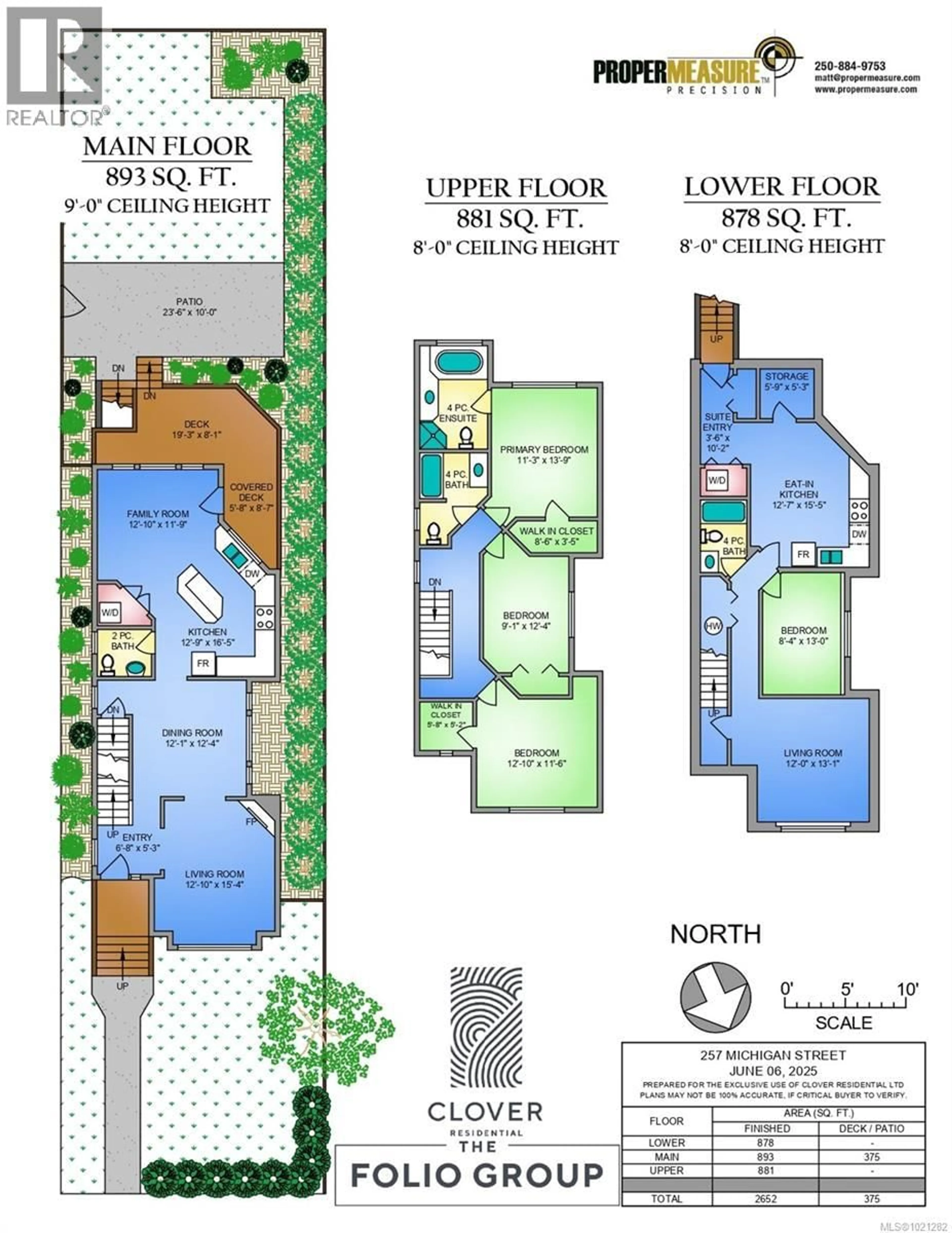Floor plan for 257 MICHIGAN STREET, Victoria British Columbia V8V1R4