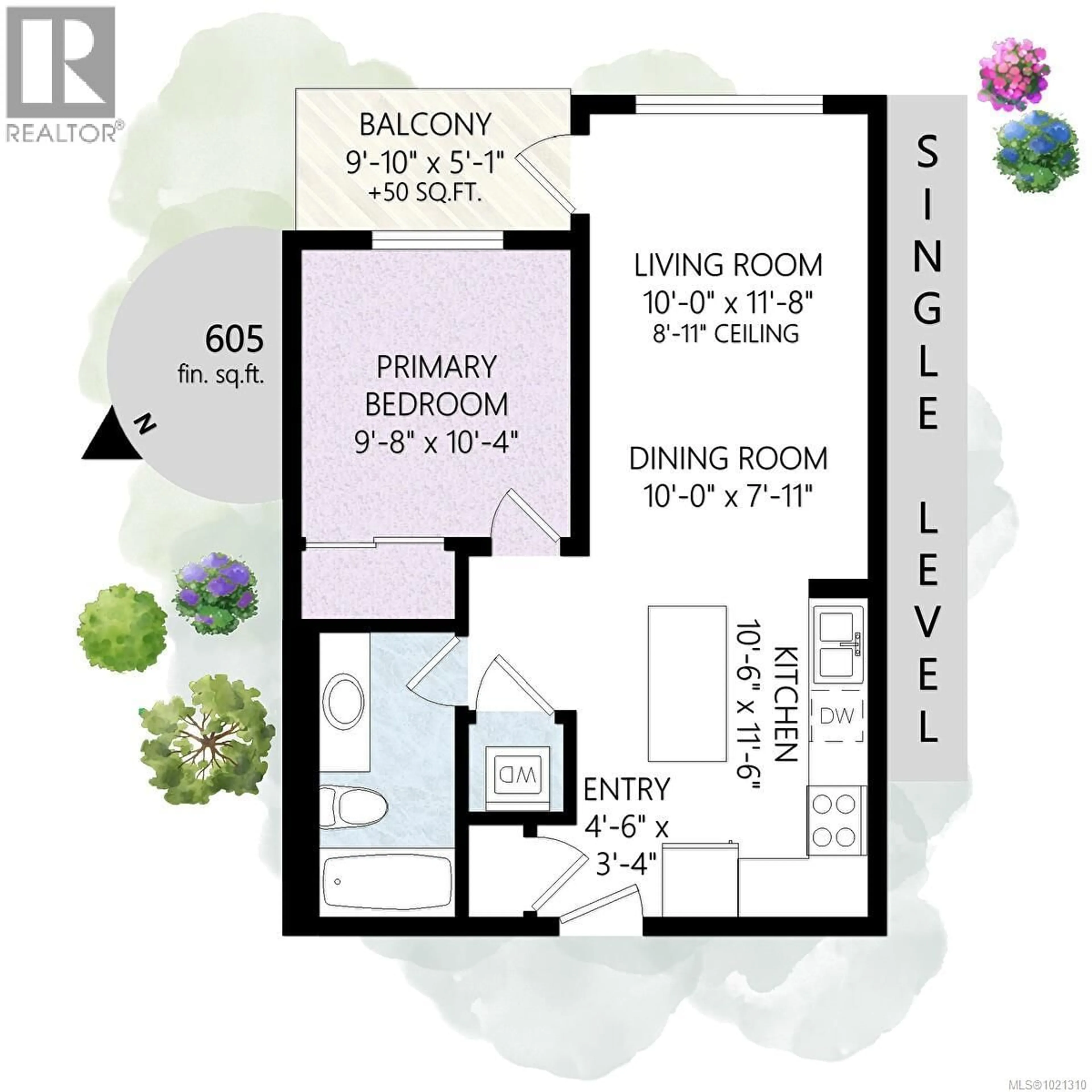 Floor plan for 304 - 868 ORONO AVENUE, Langford British Columbia V8B0X9