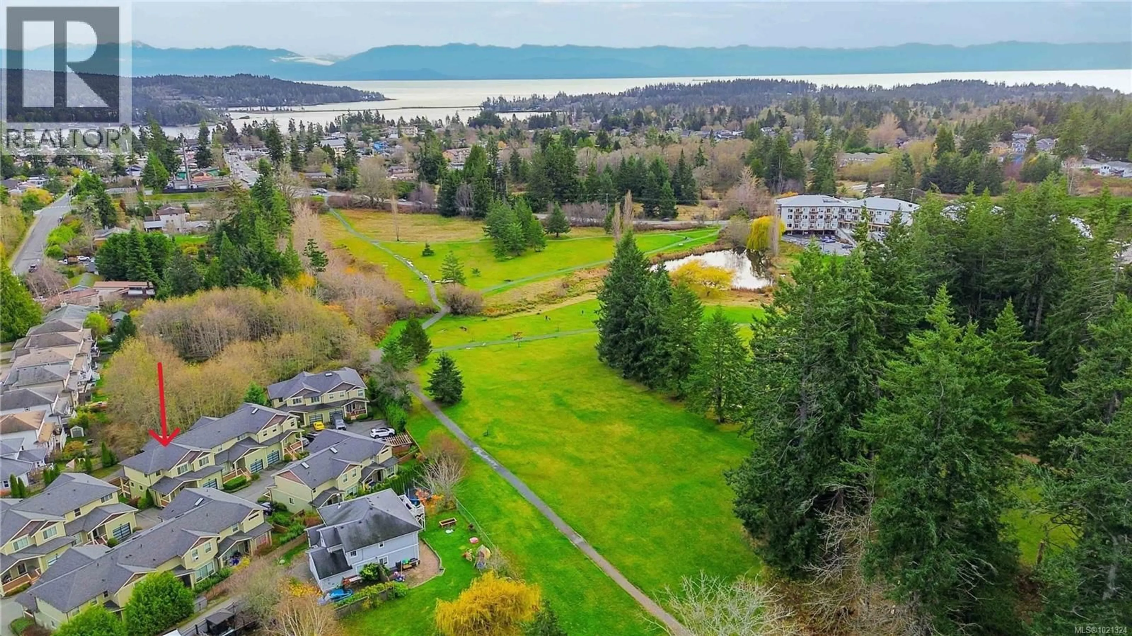 A pic from outside/outdoor area/front of a property/back of a property/a pic from drone, water/lake/river/ocean view for 105 - 2248 TOWNSEND ROAD, Sooke British Columbia V9Z1M1