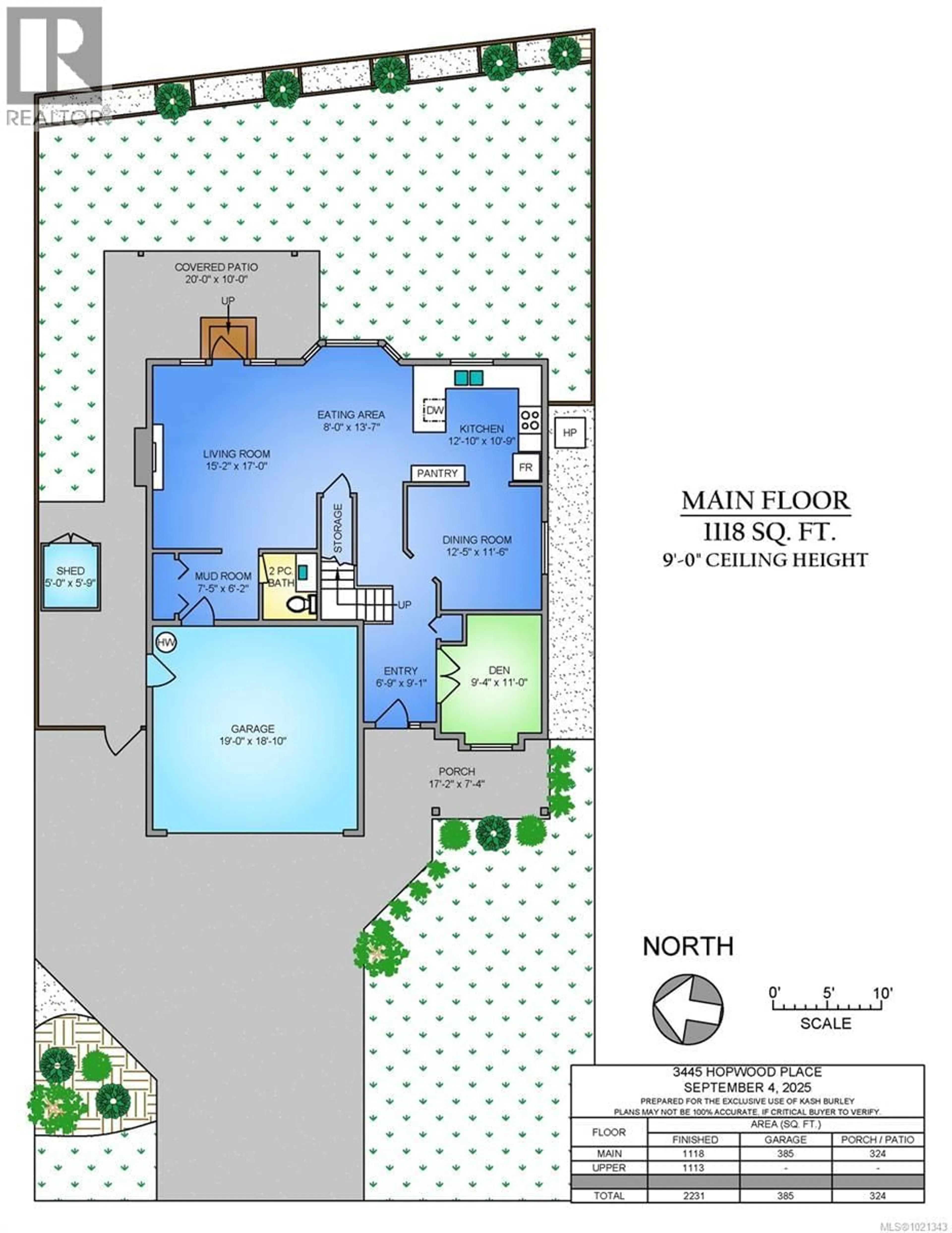 Floor plan for 3445 HOPWOOD PLACE, Colwood British Columbia V9C3V9