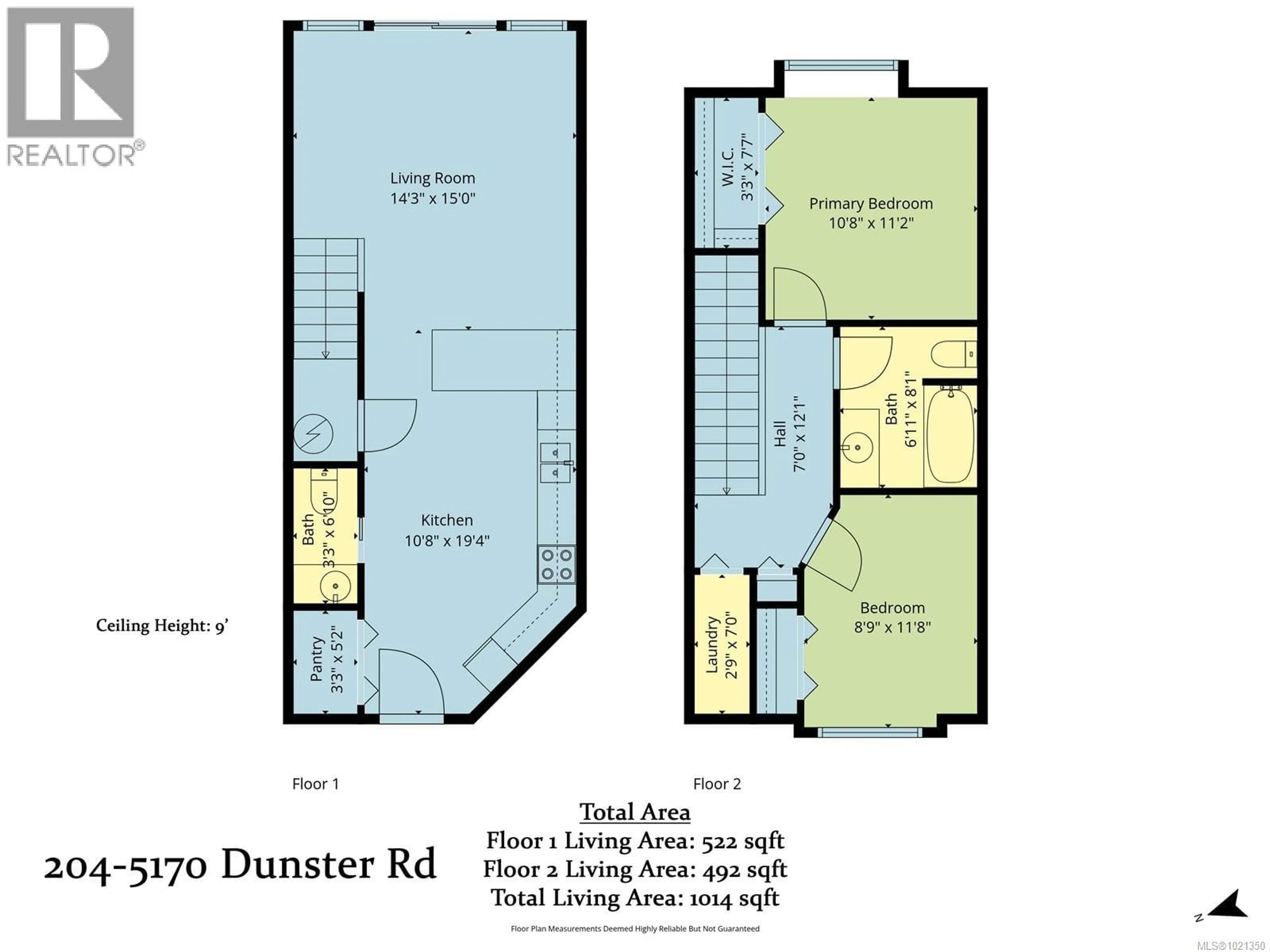 Floor plan for 204 - 5170 DUNSTER ROAD, Nanaimo British Columbia V9T2Z2