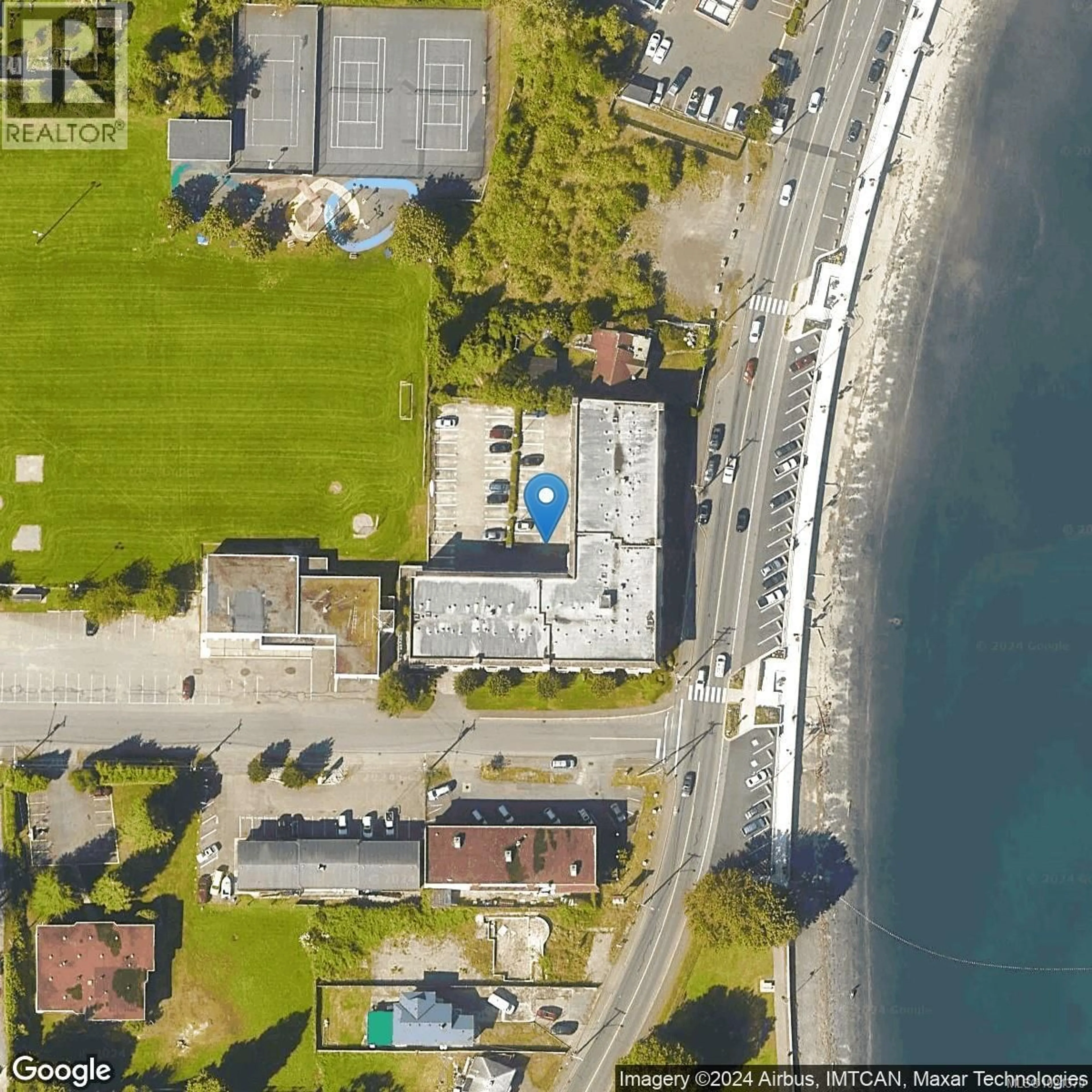 A pic from outside/outdoor area/front of a property/back of a property/a pic from drone, water/lake/river/ocean view for 110 - 2815 DEPARTURE BAY ROAD, Nanaimo British Columbia V9S5P4