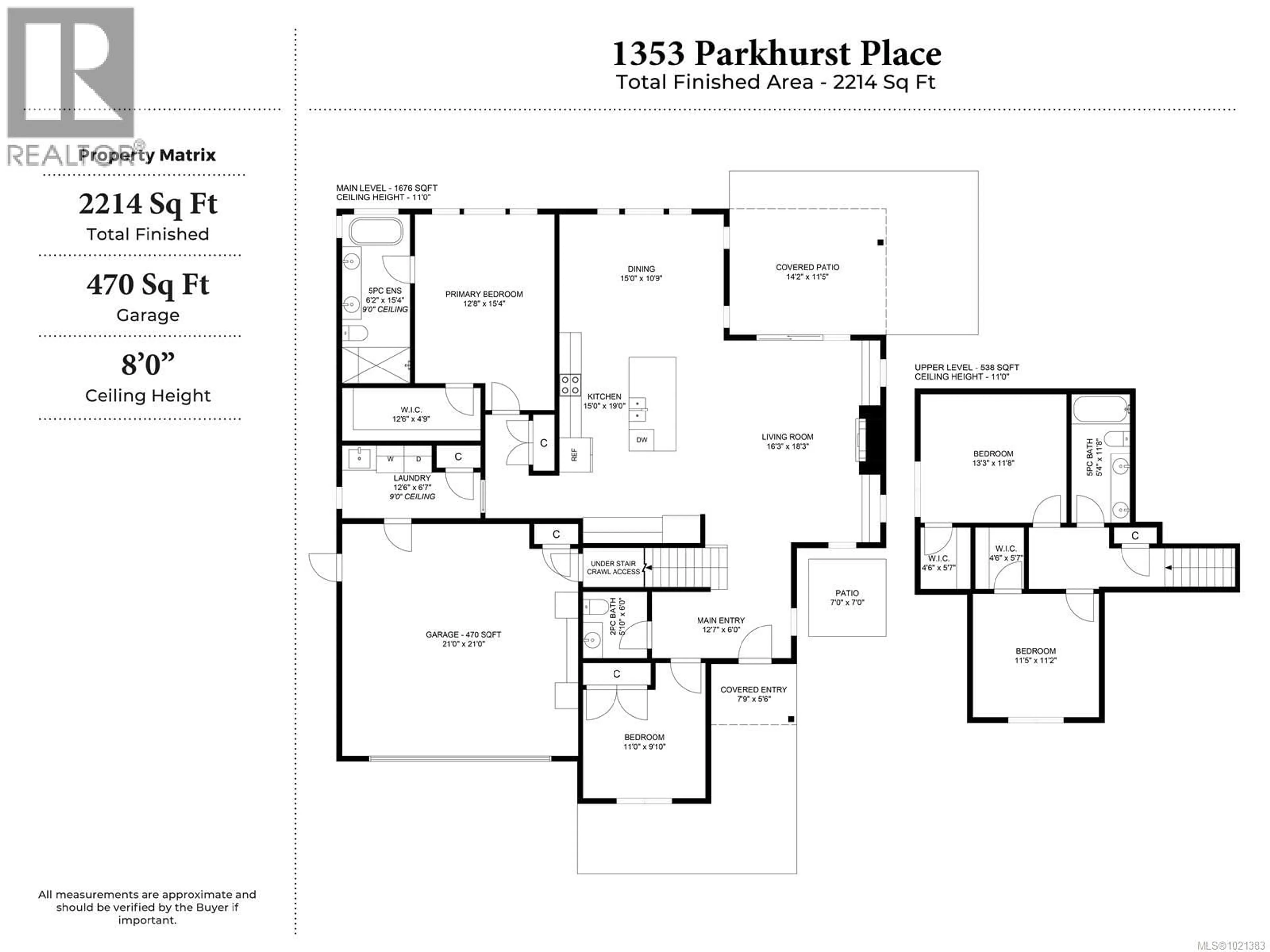 Floor plan for 1353 PARKHURST PLACE, Parksville British Columbia V9P2R5