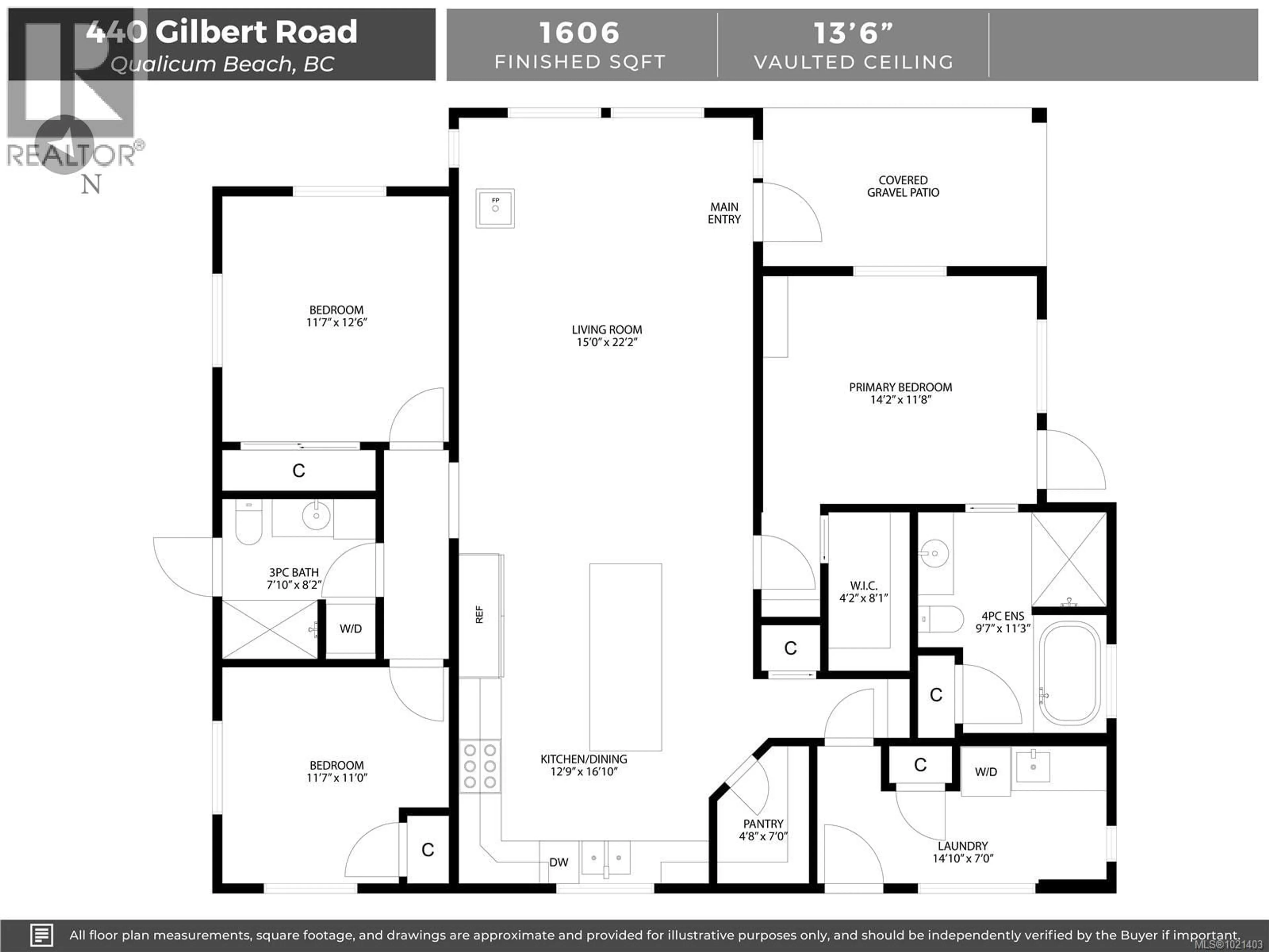 Floor plan for 440 GILBERT ROAD, Qualicum Beach British Columbia V9K1V2