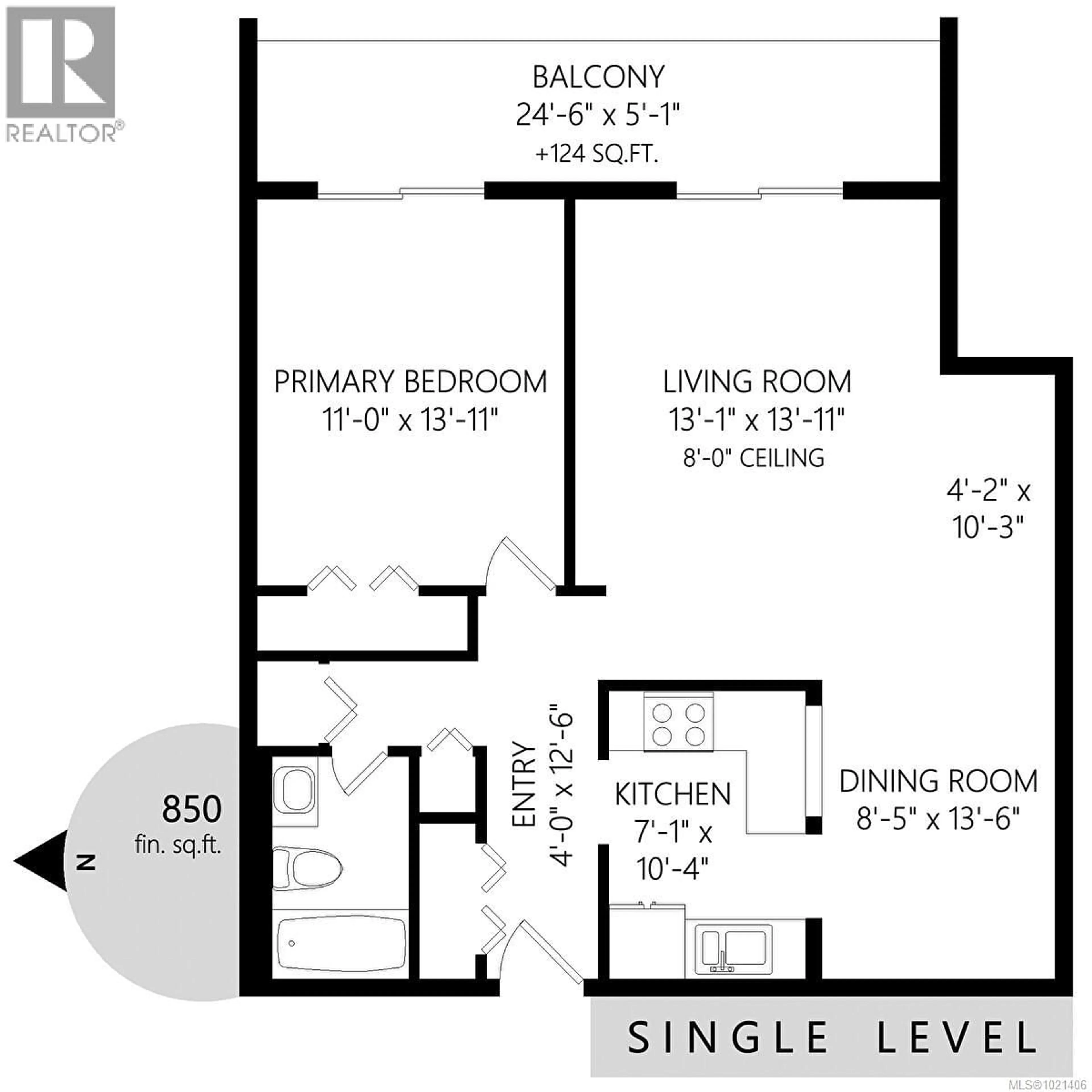 Floor plan for 310 - 4724 UPLANDS DRIVE, Nanaimo British Columbia V9T4S8