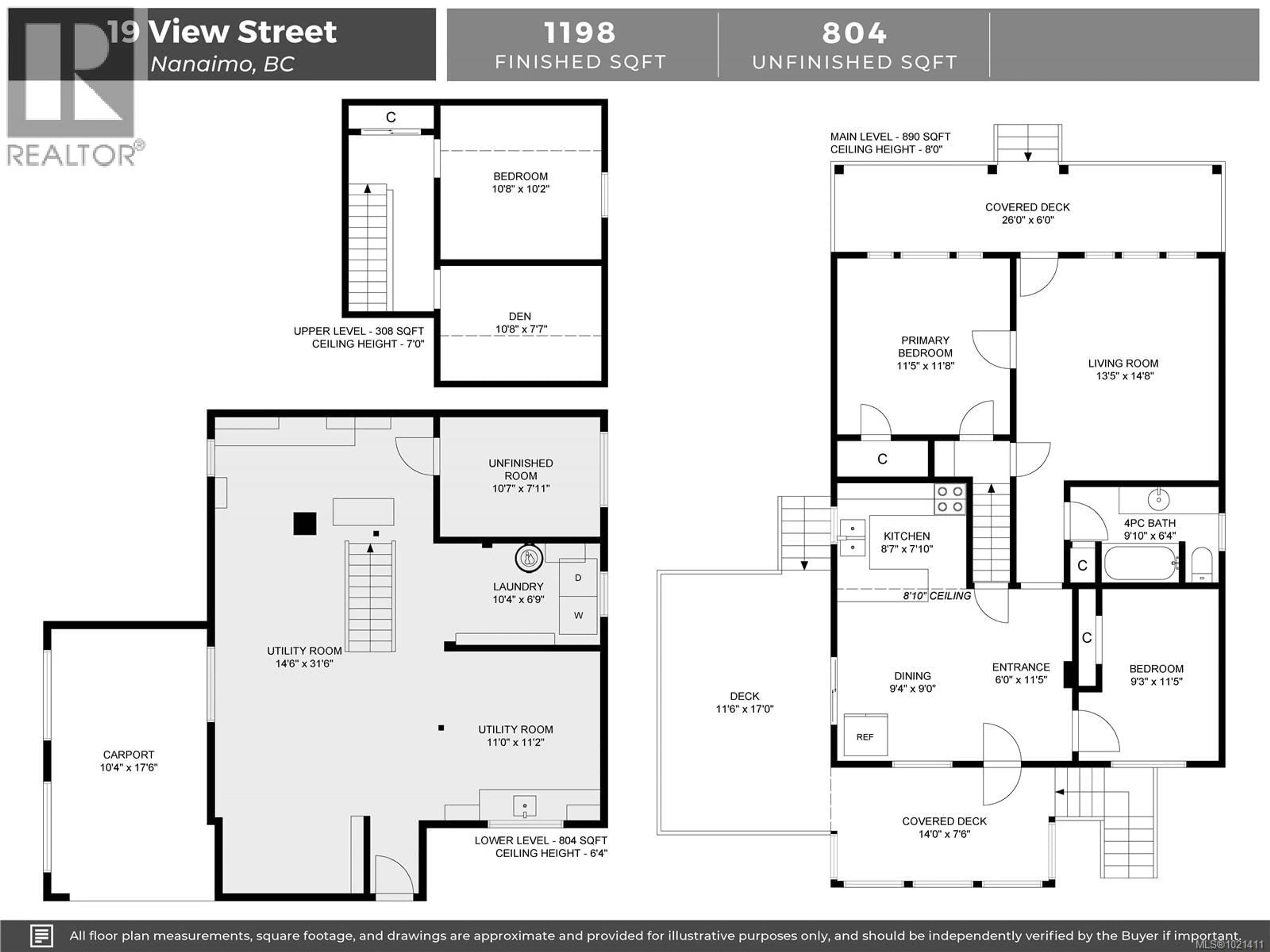 Floor plan for 19 VIEW STREET, Nanaimo British Columbia V9R4N3