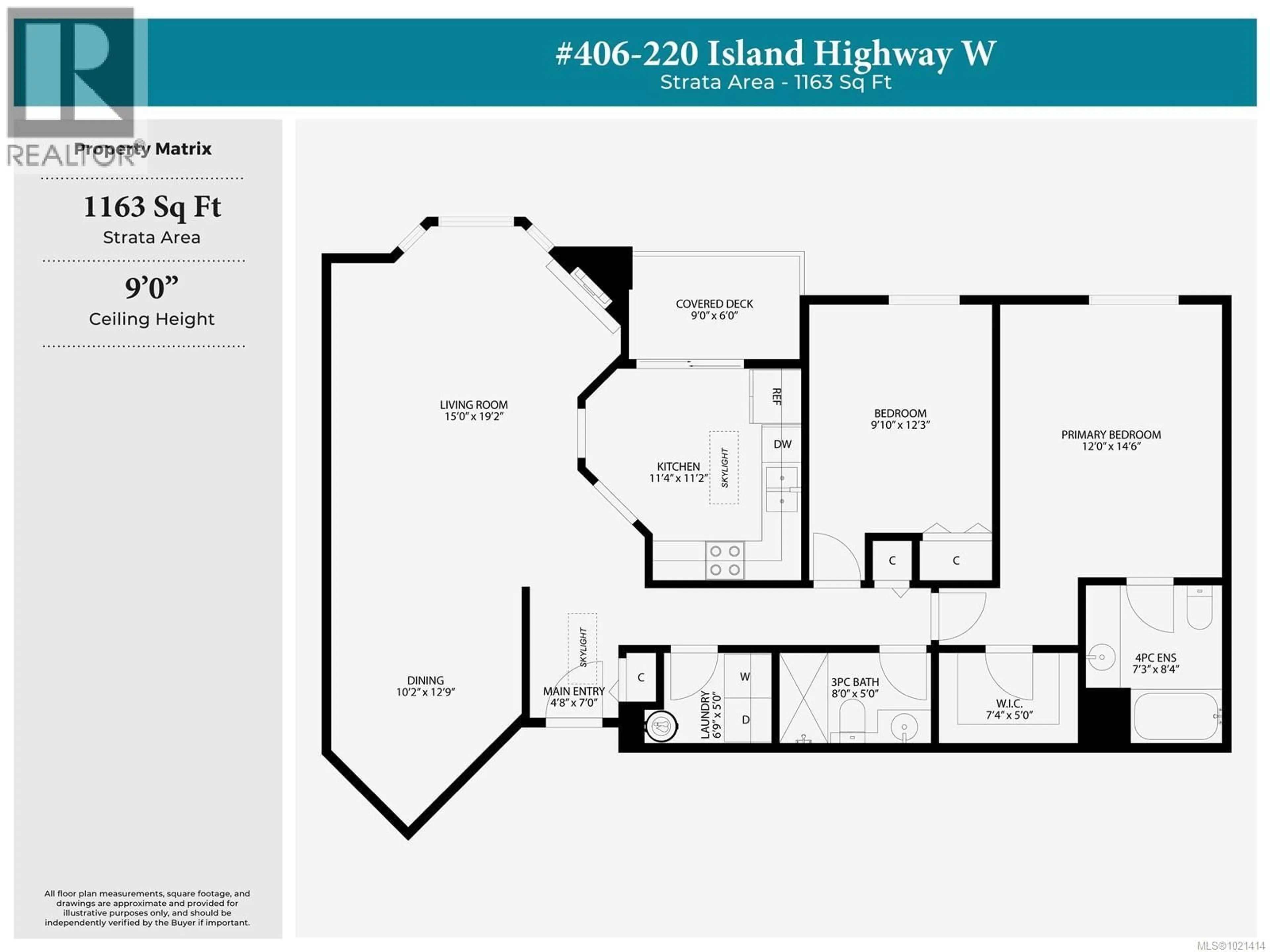 Floor plan for 406 - 220 ISLAND HIGHWAY WEST, Parksville British Columbia V9P2P3