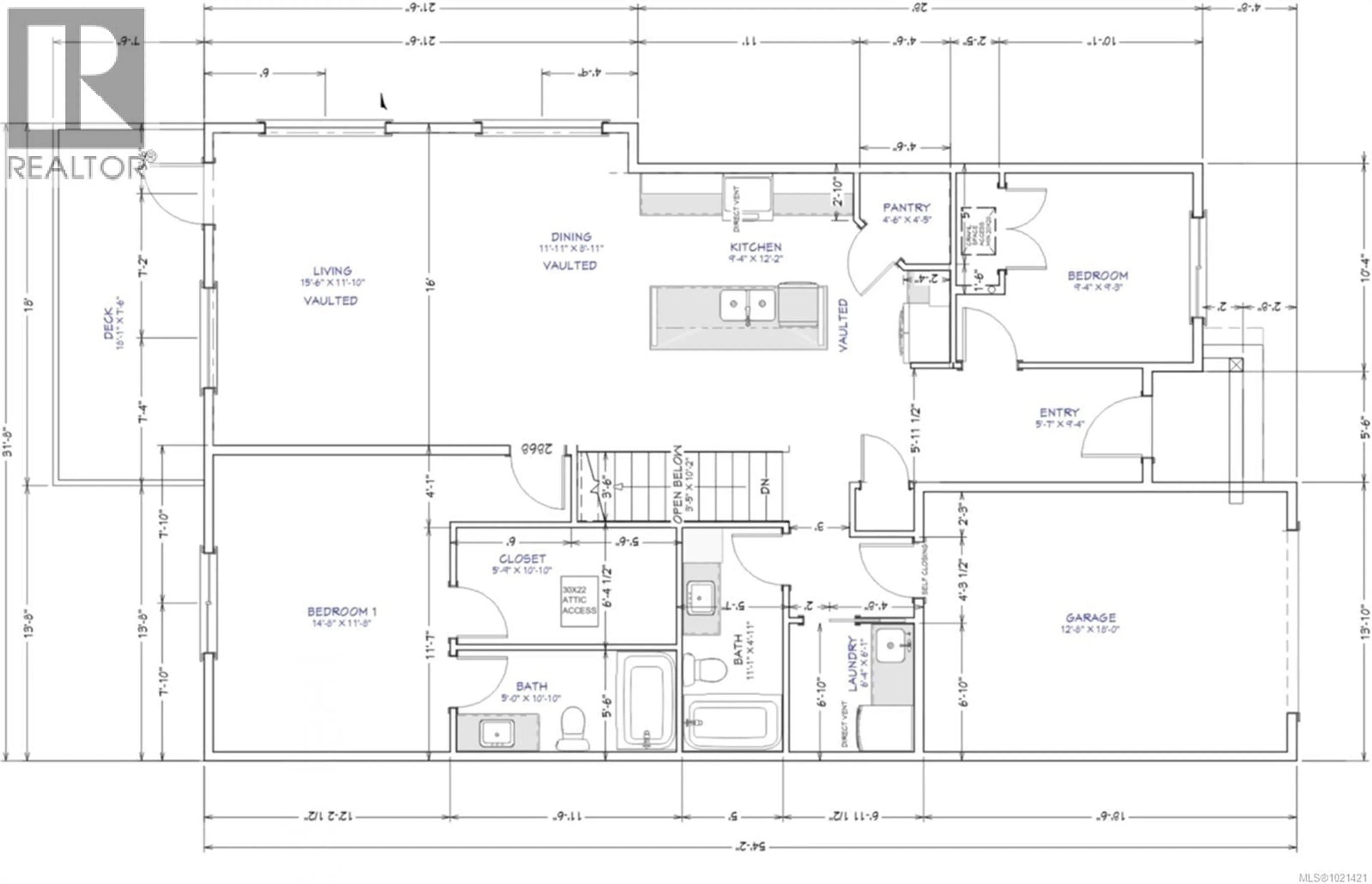 Floor plan for 1013 ROZZANO PLACE, Ladysmith British Columbia V9G1P8