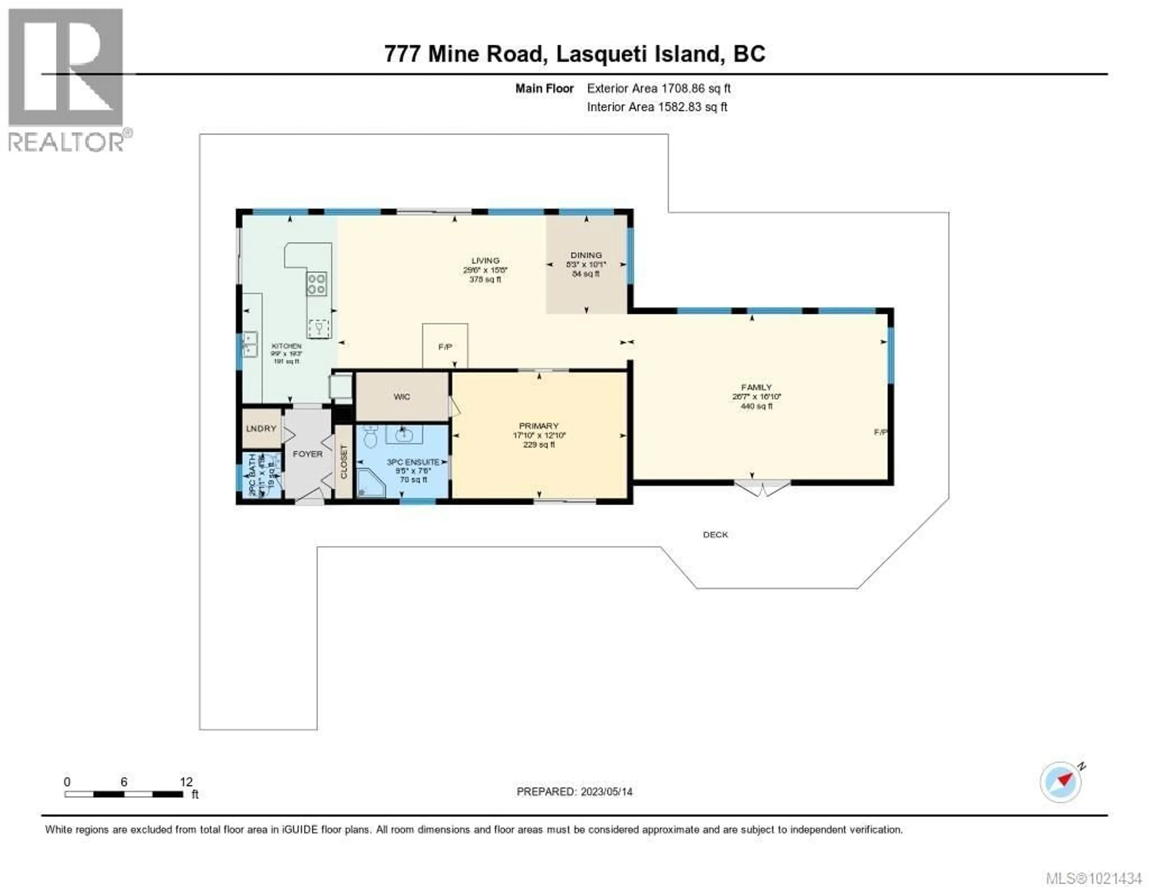 Floor plan for 777 MINE ROAD, Lasqueti Island British Columbia V0R2J0
