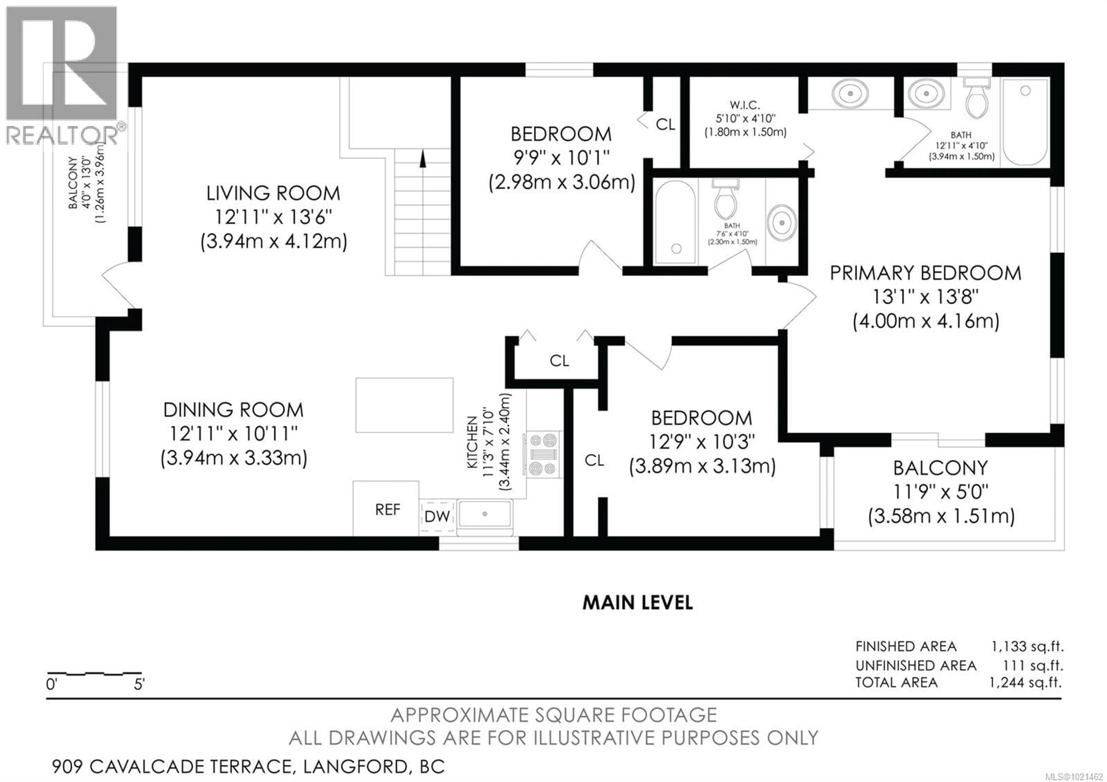 Floor plan for 909 CAVALCADE TERRACE, Langford British Columbia V8B6W6