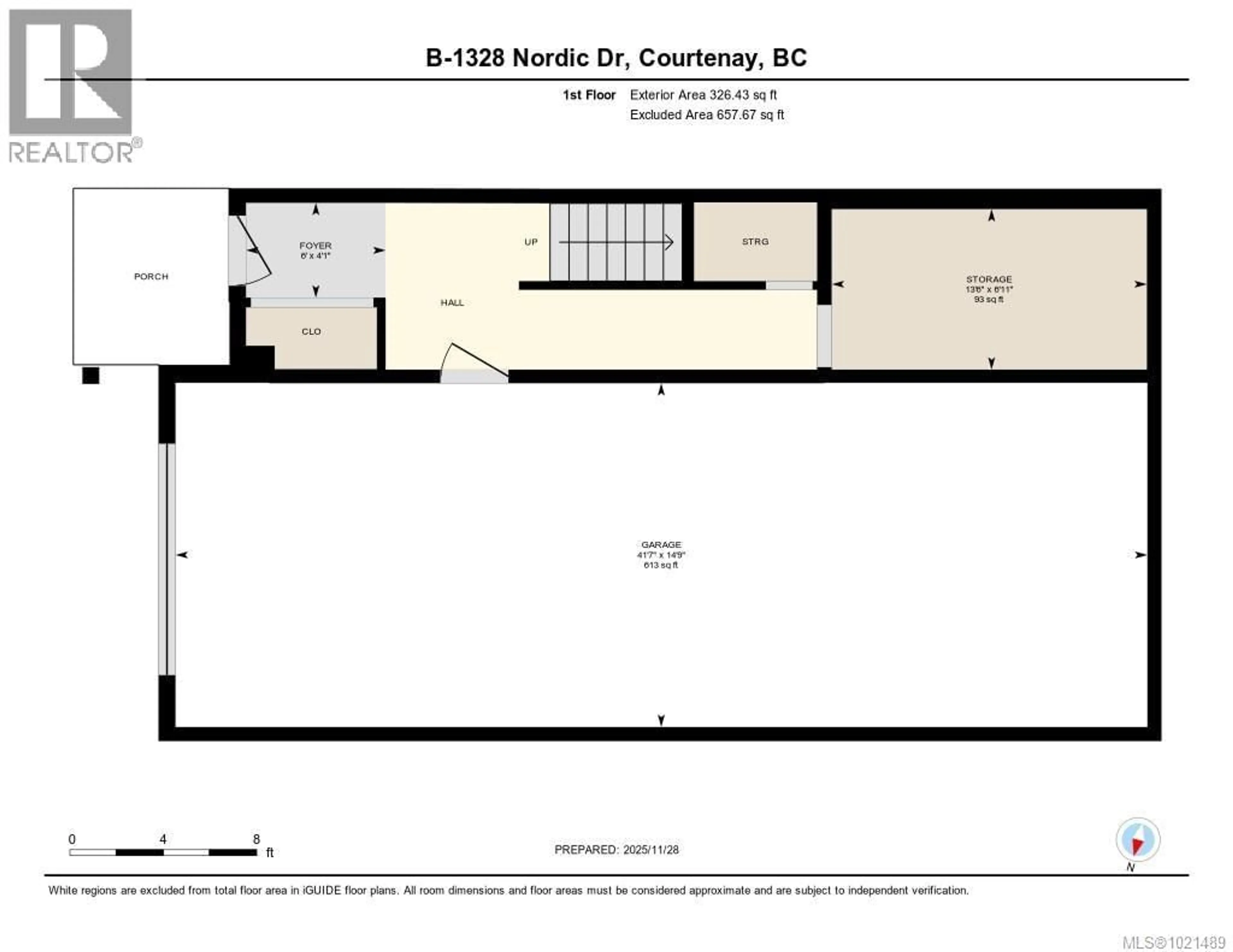 Floor plan for B - 1328 NORDIC DRIVE, Courtenay British Columbia V9J1L0