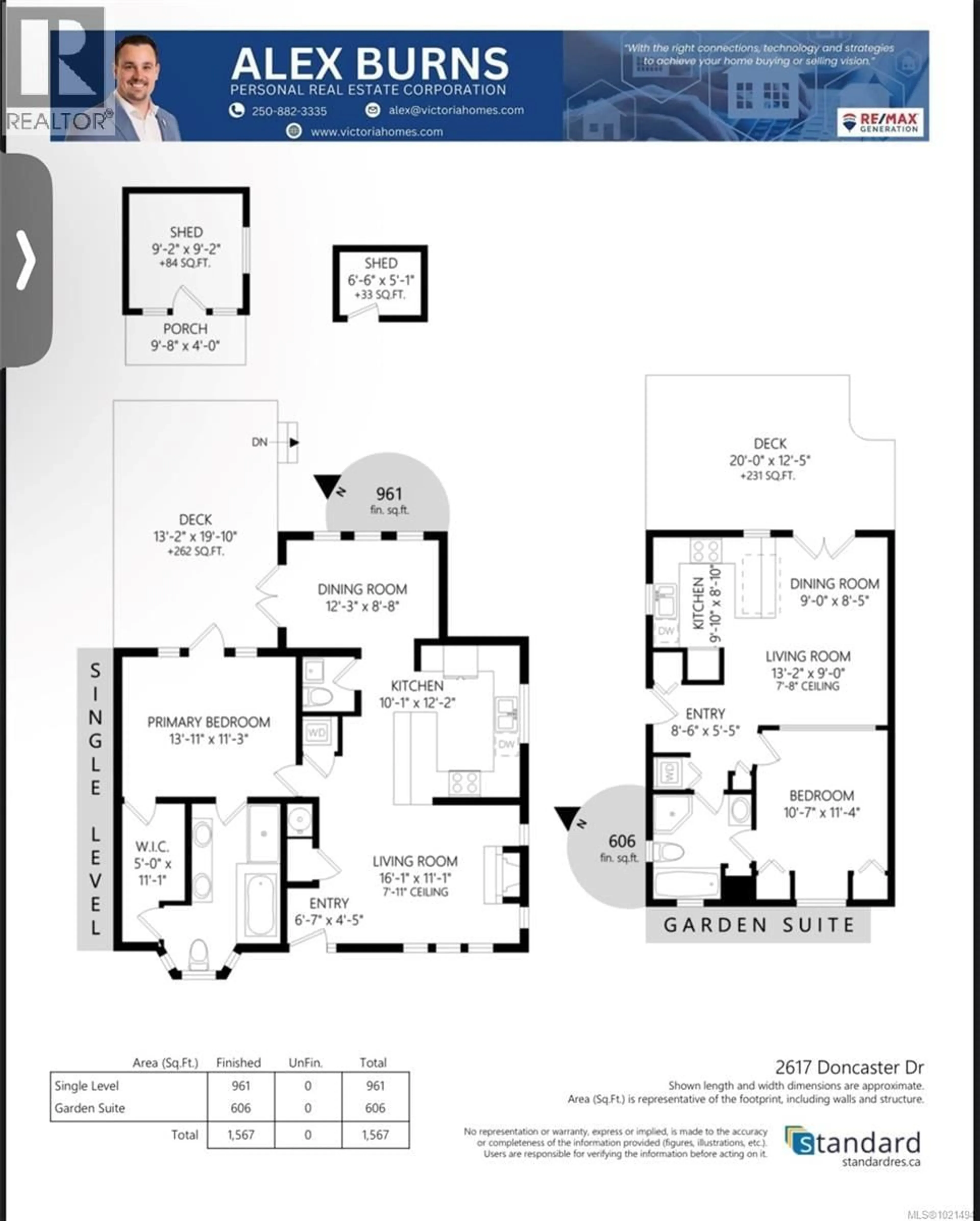 Floor plan for 2617 DONCASTER DRIVE, Victoria British Columbia V8R2W5