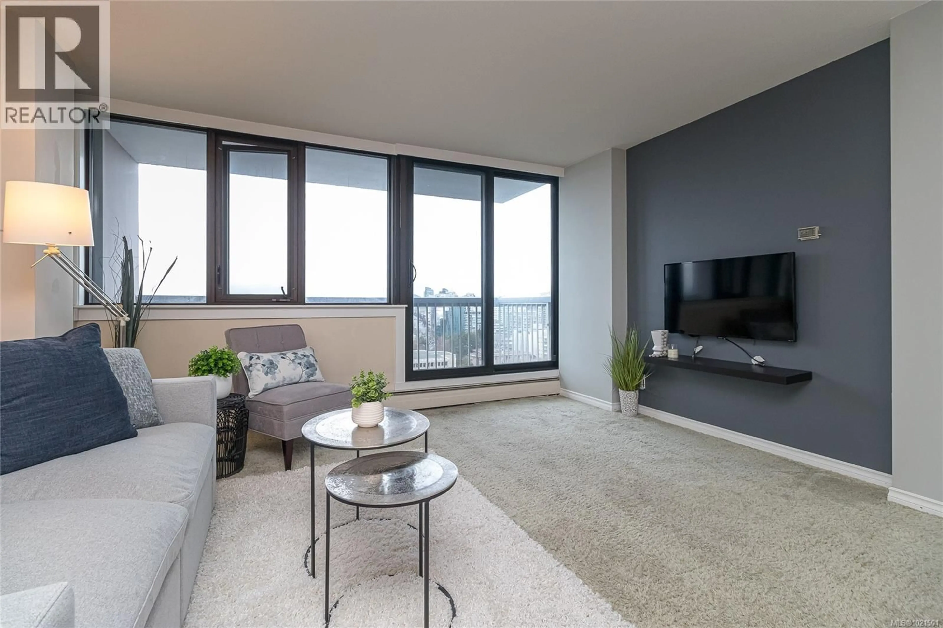 Living room with furniture, unknown for 1603 - 647 MICHIGAN STREET, Victoria British Columbia V8V1S9