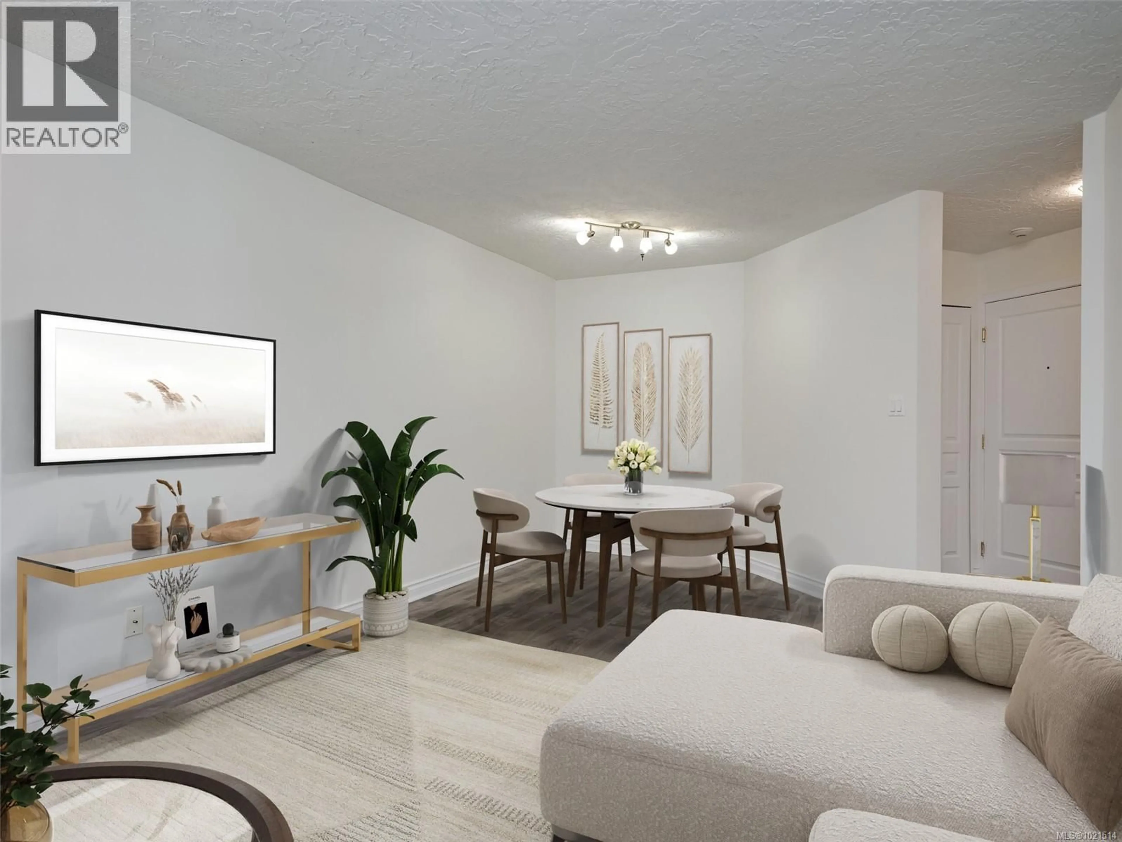 Living room with furniture, unknown for 104 - 494 MARSETT PLACE, Saanich British Columbia V8Z7J1