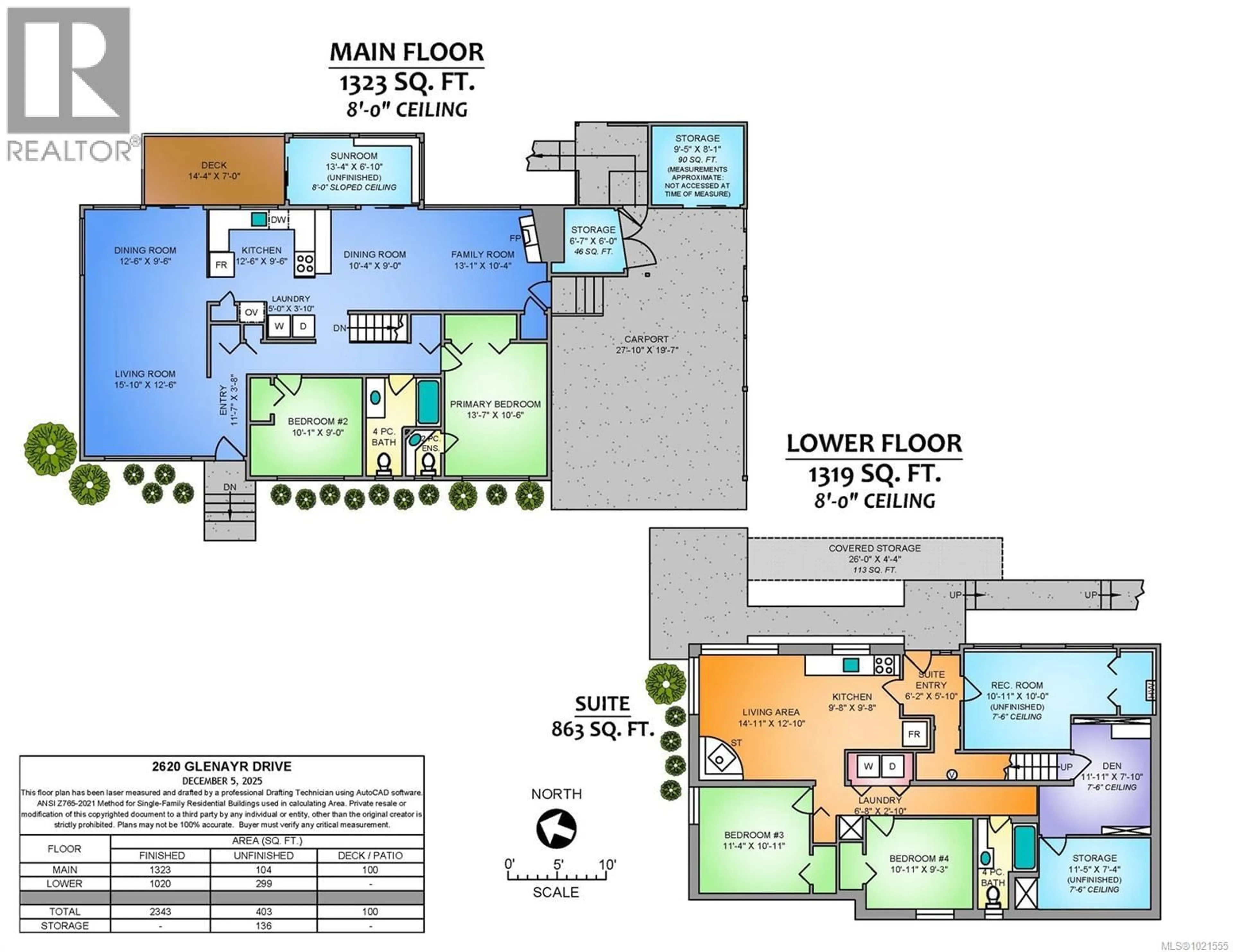 Floor plan for 2620 GLENAYR DRIVE, Nanaimo British Columbia V9S3S3