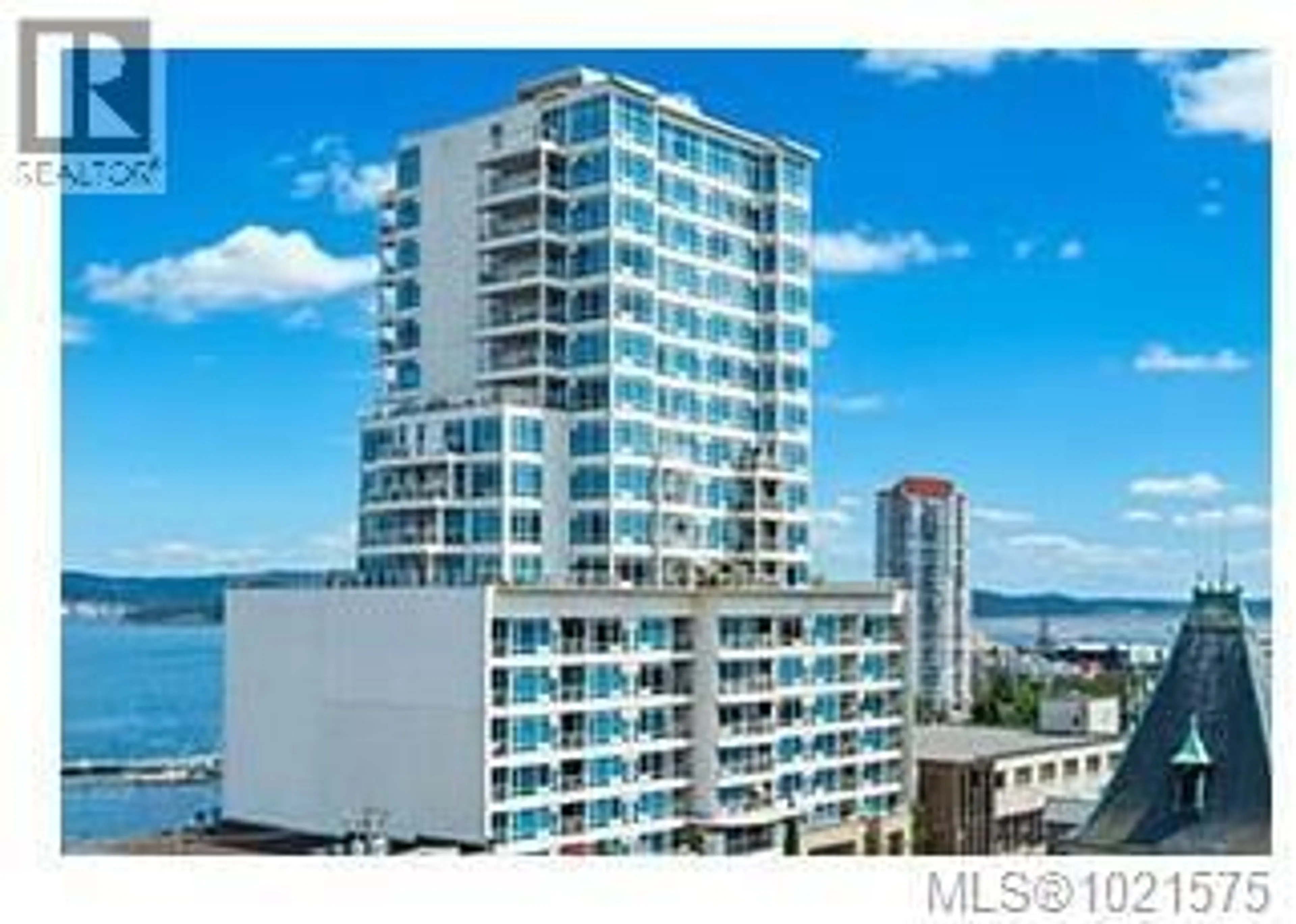 A pic from outside/outdoor area/front of a property/back of a property/a pic from drone, city buildings view from balcony for 503 - 38 FRONT STREET, Nanaimo British Columbia V9R0B8