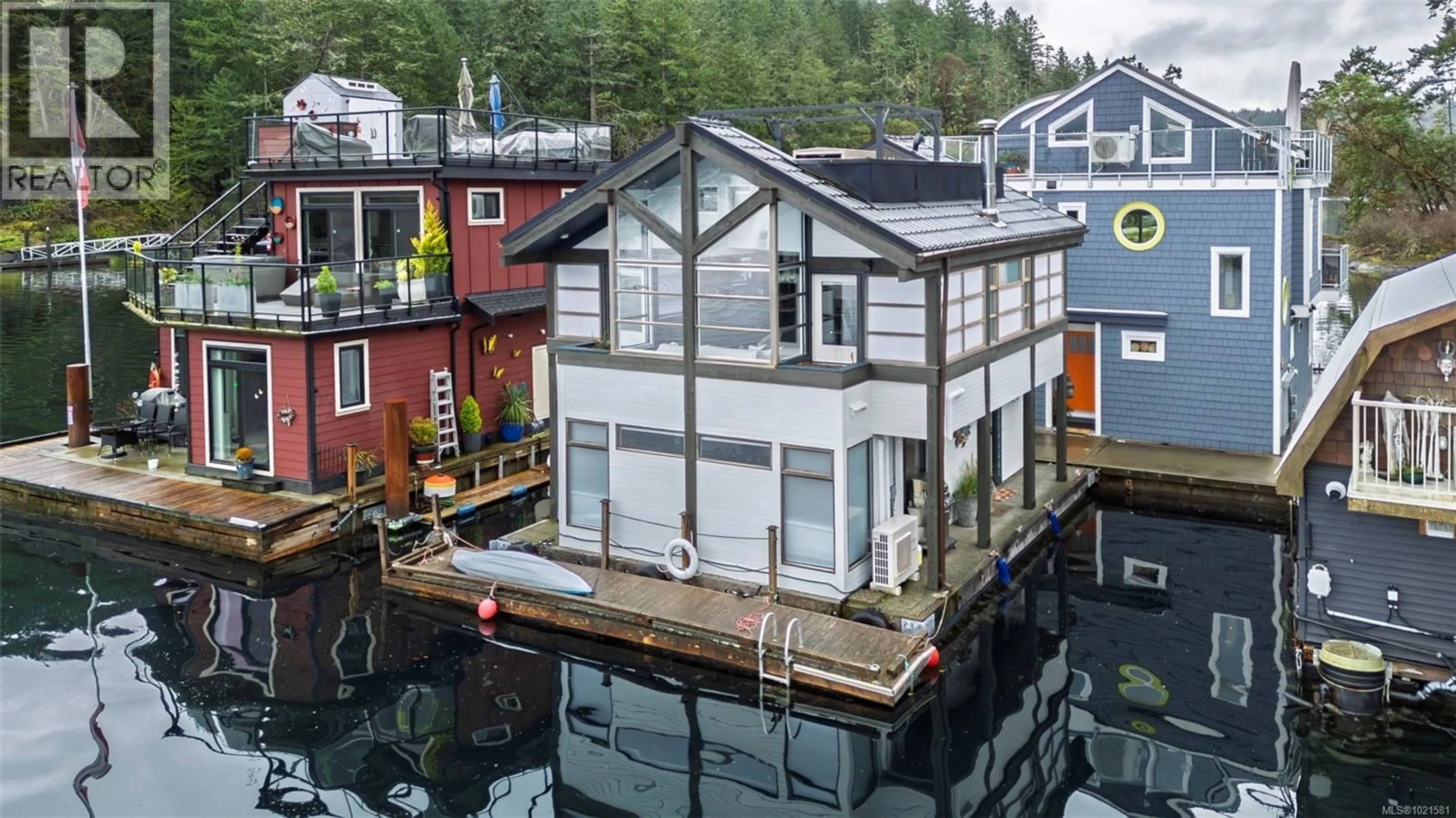 A pic from outside/outdoor area/front of a property/back of a property/a pic from drone, water/lake/river/ocean view for J17 - 6145 GENOA BAY ROAD, Duncan British Columbia V9L5T7