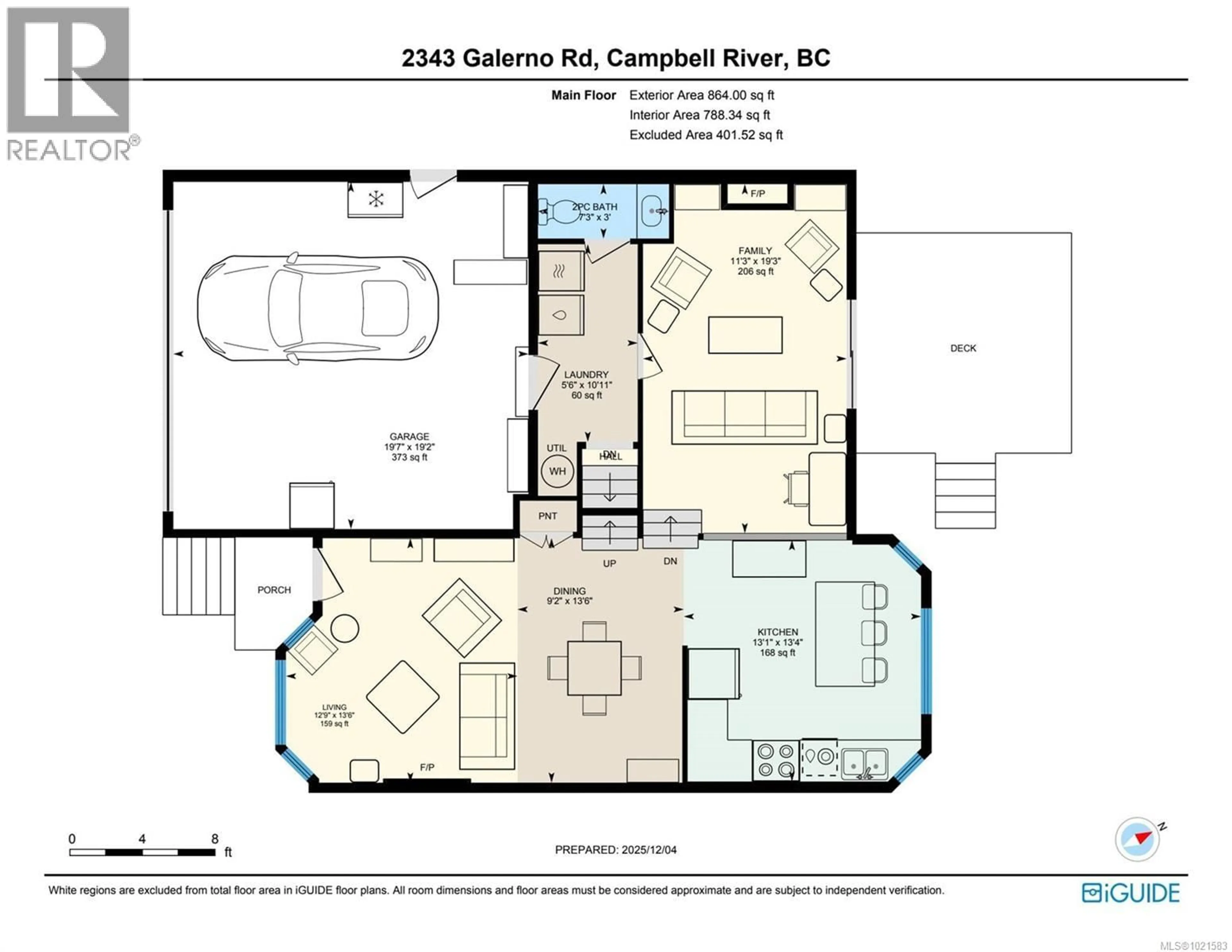 Floor plan for 2343 GALERNO ROAD, Campbell River British Columbia V9W8A5