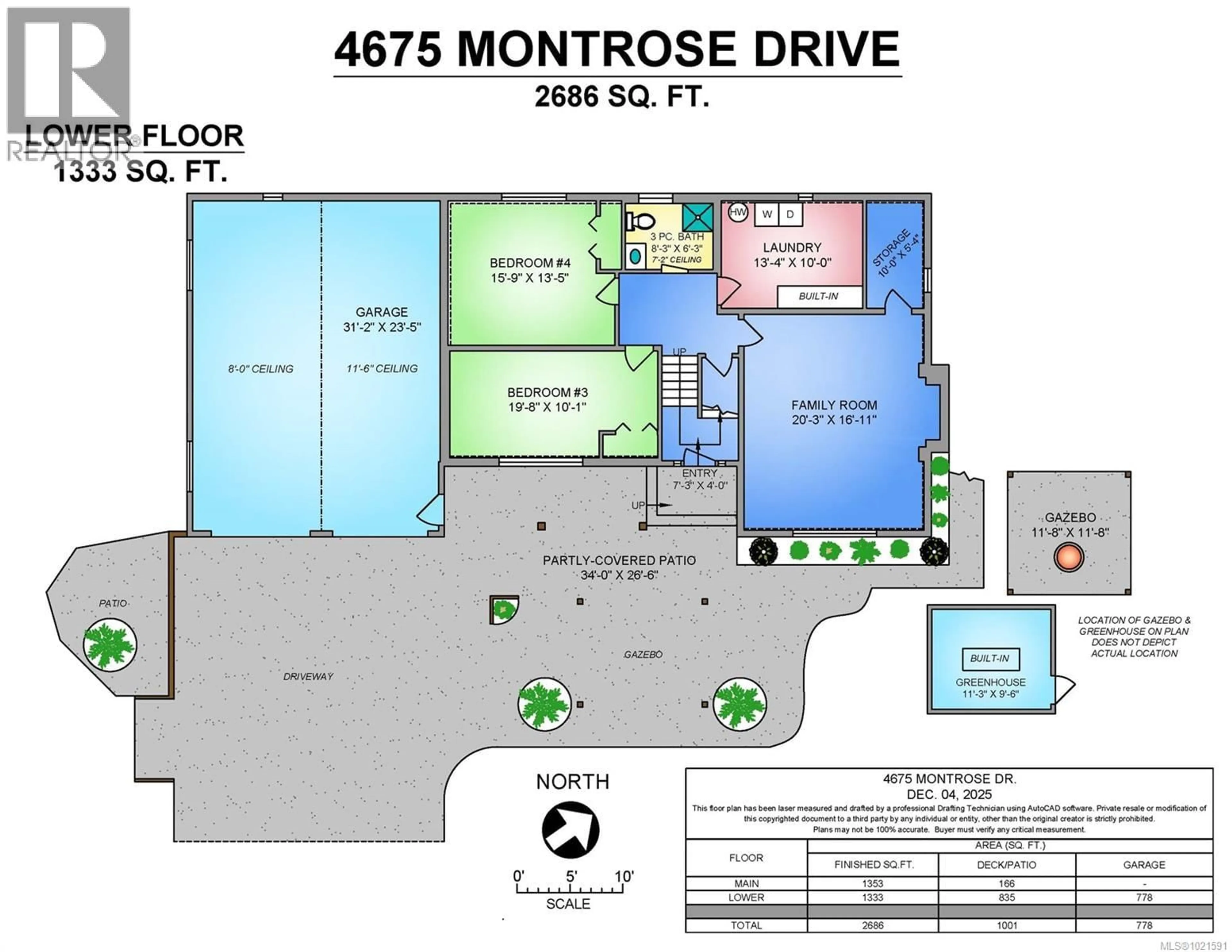 Floor plan for 4675 MONTROSE DRIVE, Courtenay British Columbia V9N9S8
