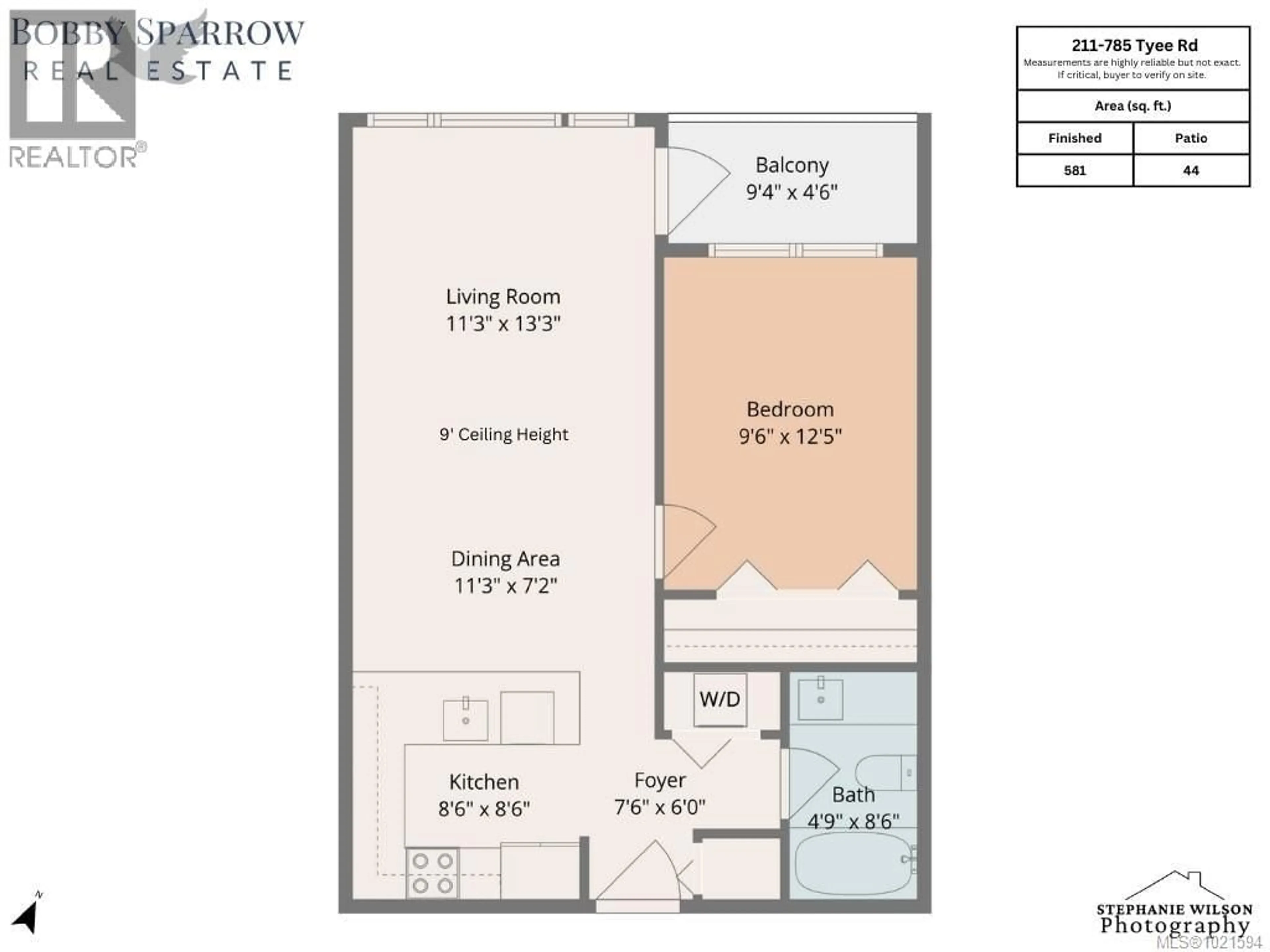 Floor plan for 211 - 785 TYEE ROAD, Victoria British Columbia V9A0G2