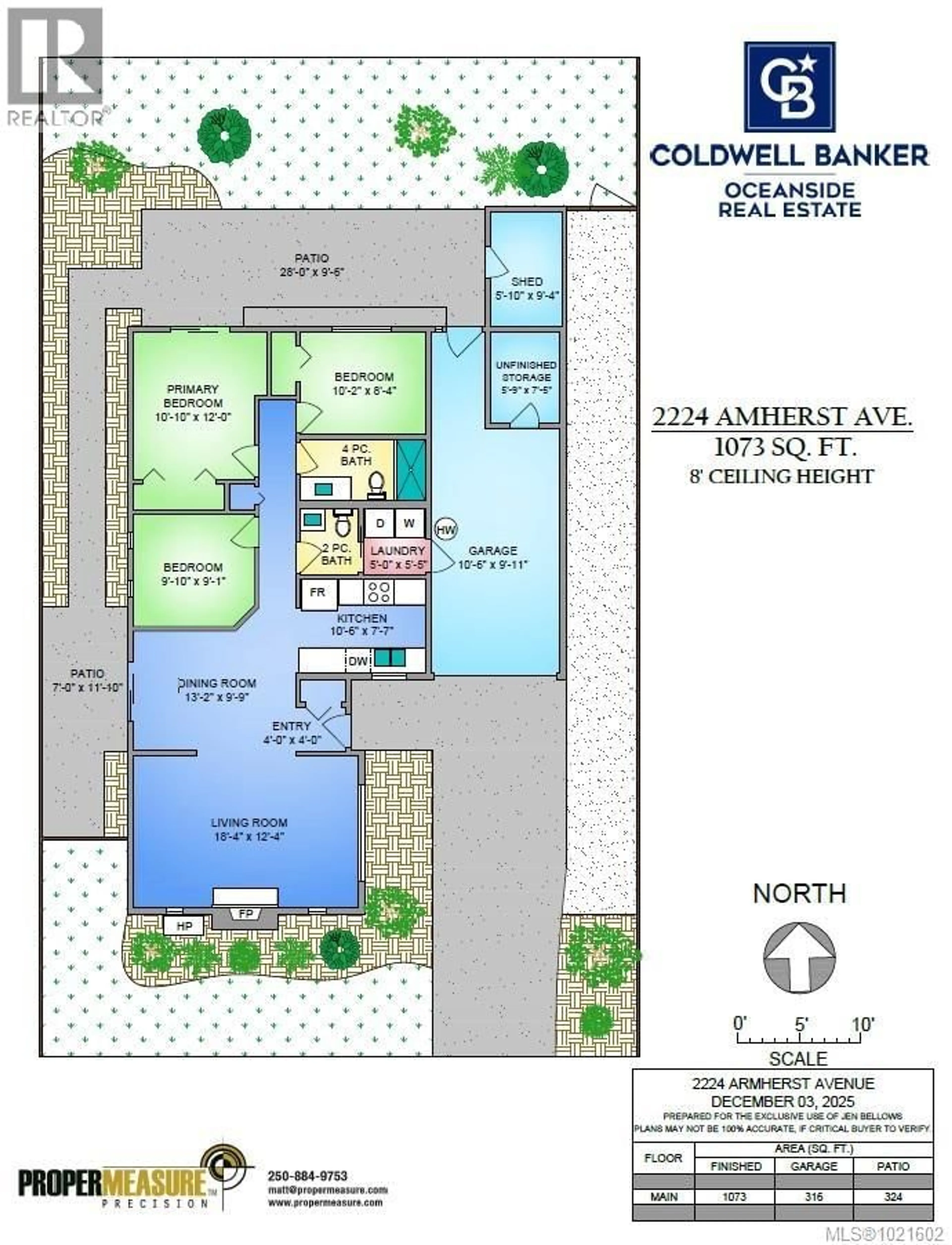 Floor plan for 2224 AMHERST AVENUE, Sidney British Columbia V8L2G7