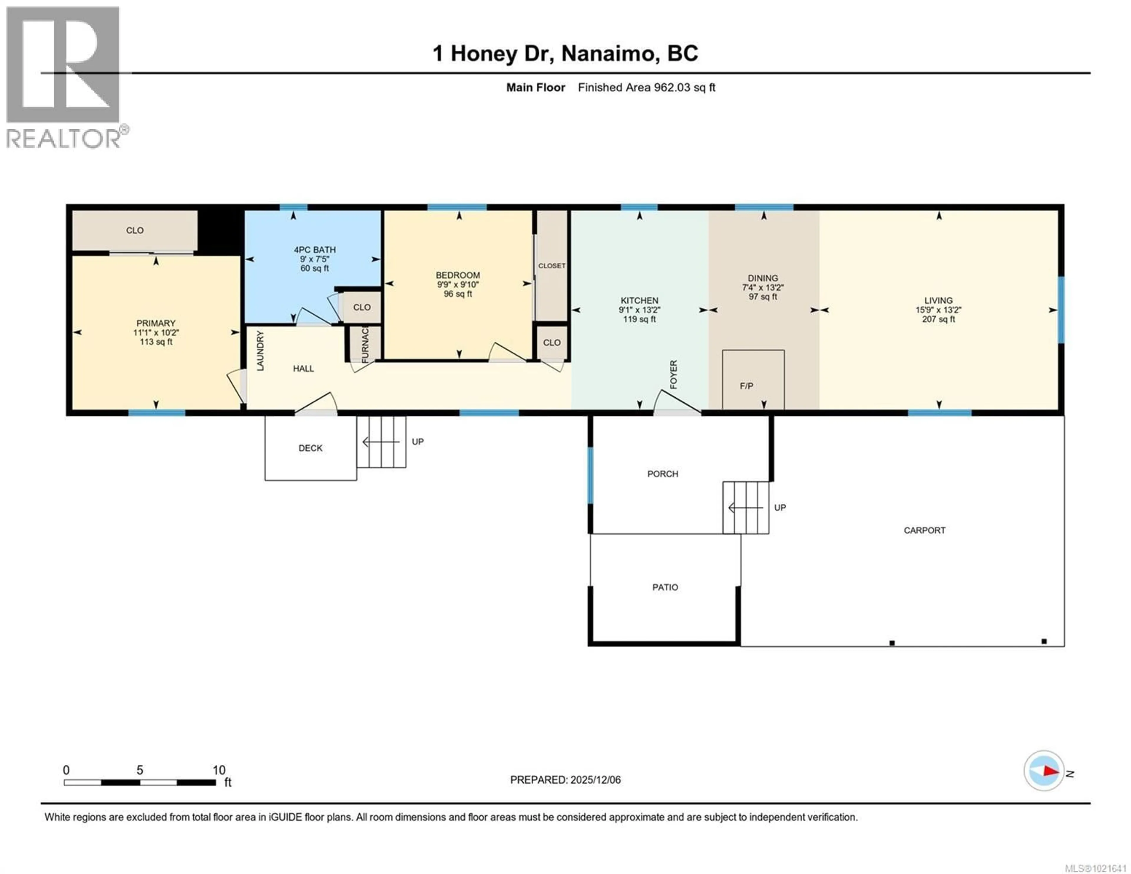 Floor plan for 1 HONEY DRIVE, Nanaimo British Columbia V9R5N1
