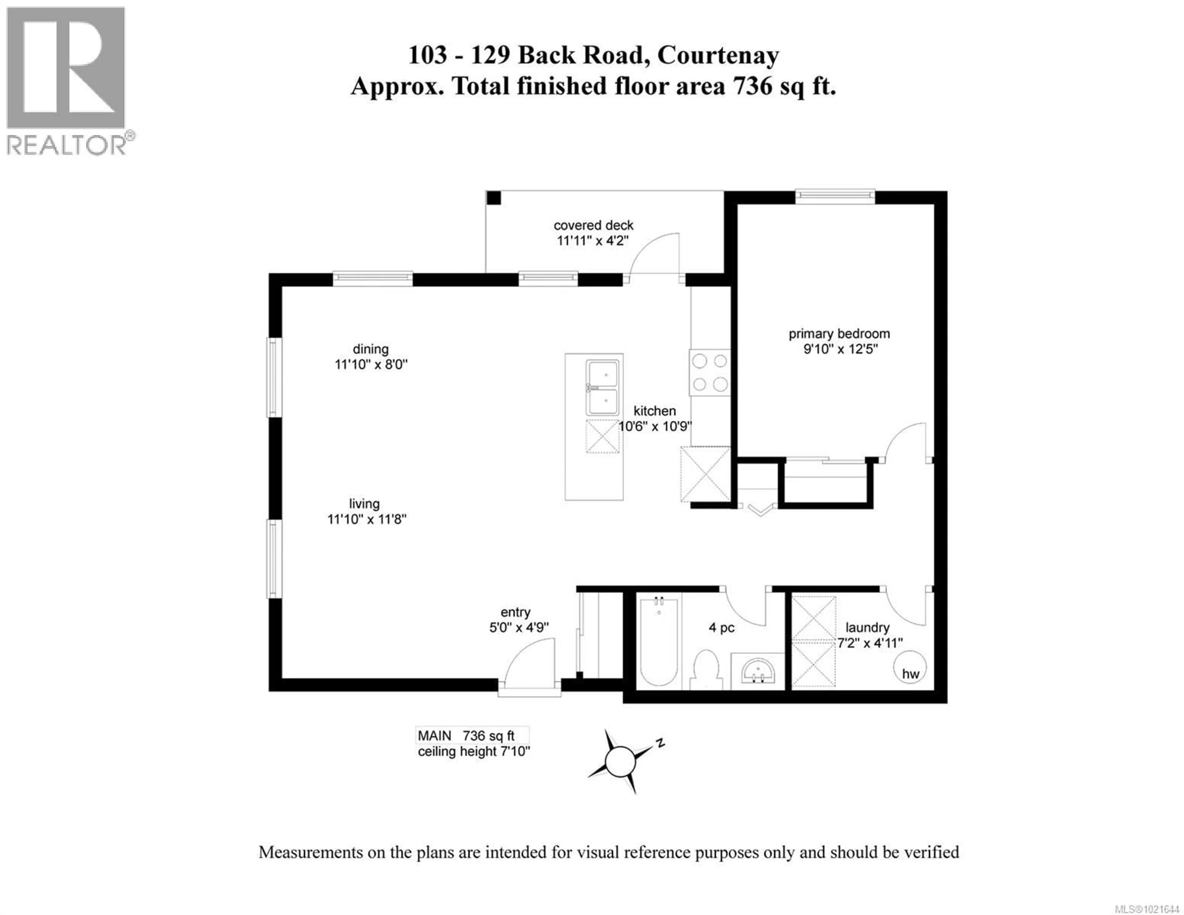 Floor plan for 103 - 129 BACK ROAD, Courtenay British Columbia V9N3W5