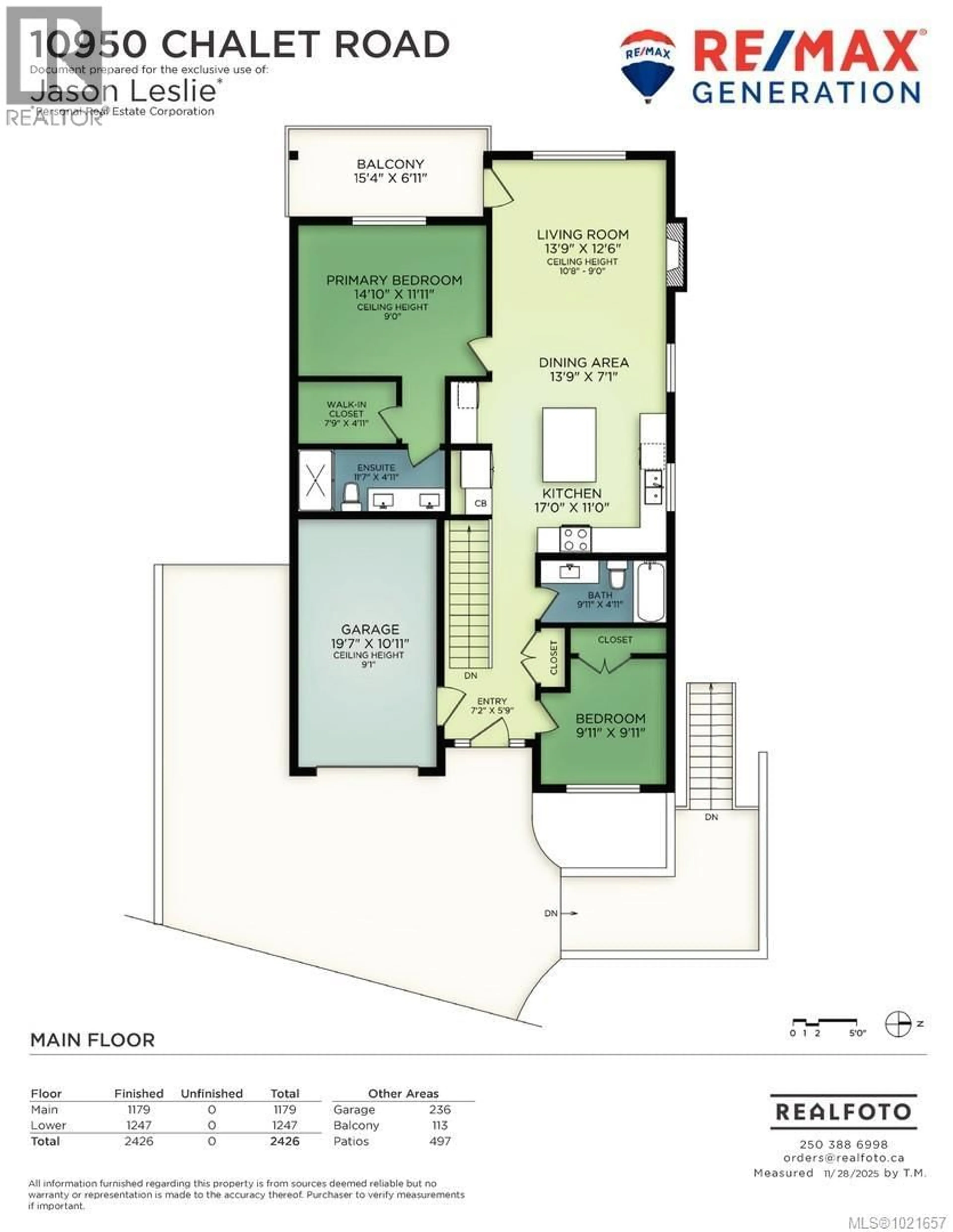 Floor plan for 10950 CHALET ROAD, North Saanich British Columbia V8L5M2
