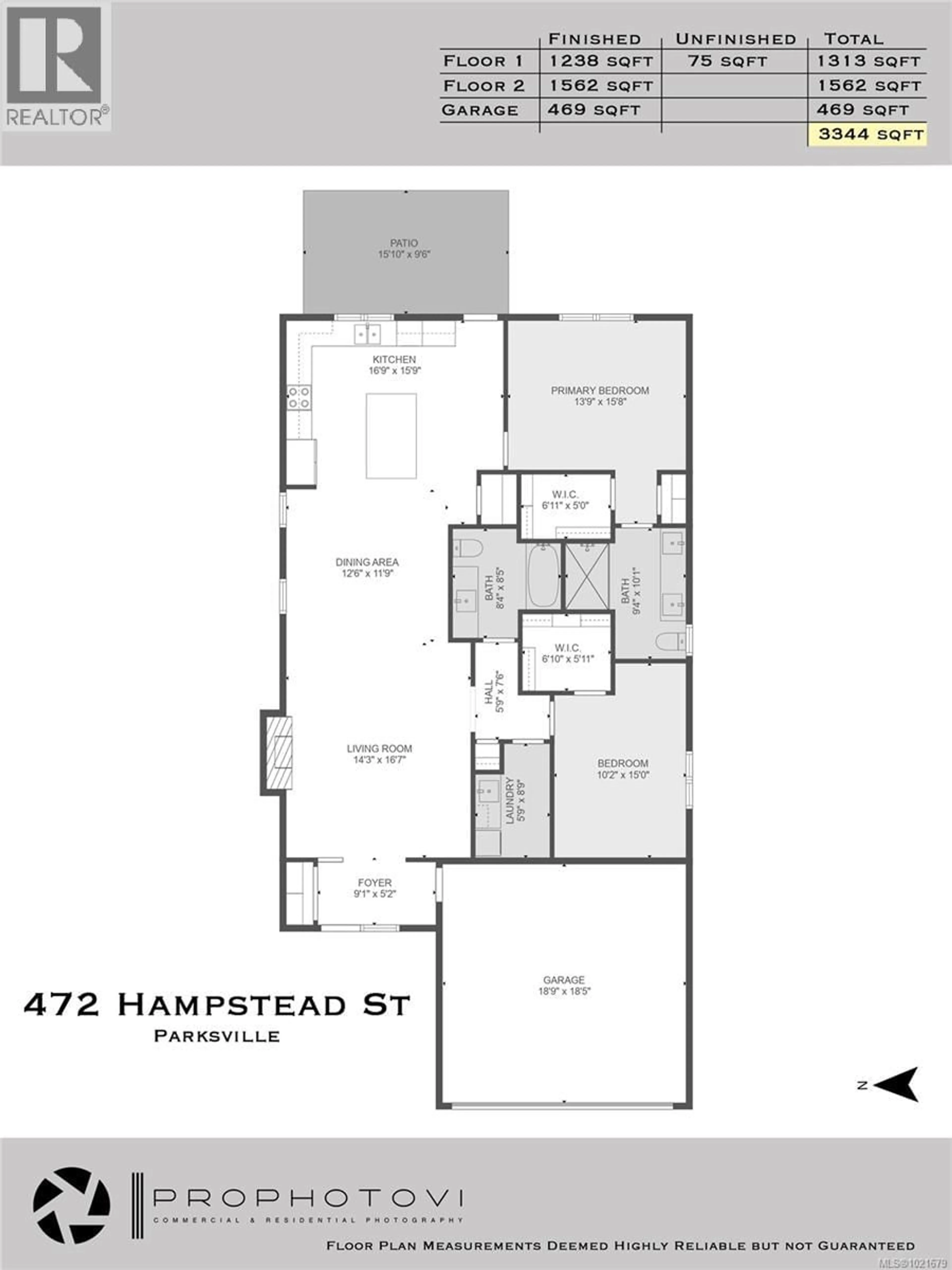 Floor plan for 472 HAMPSTEAD STREET, Parksville British Columbia V9P0G5