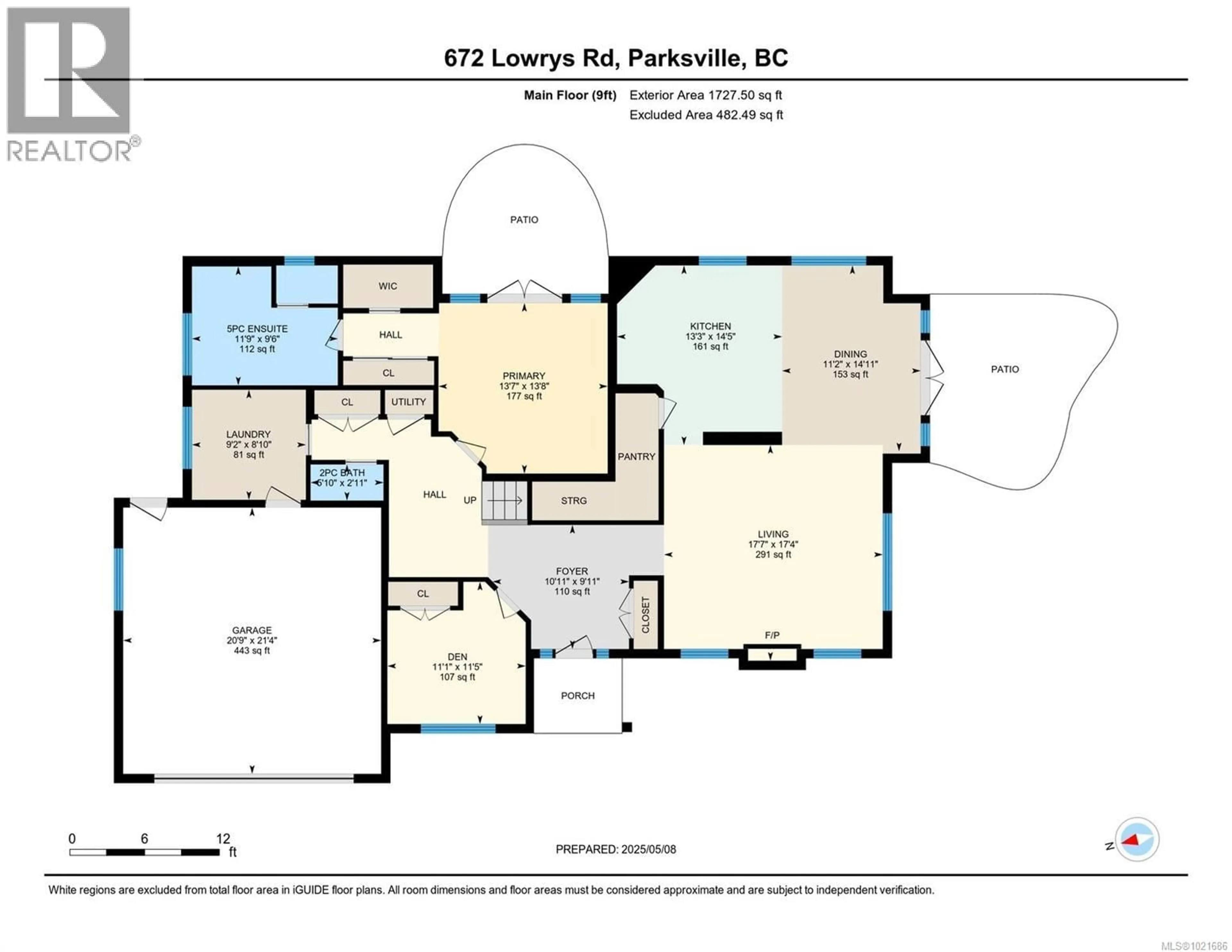 Floor plan for 672 LOWRY'S ROAD, Parksville British Columbia V9P2R6