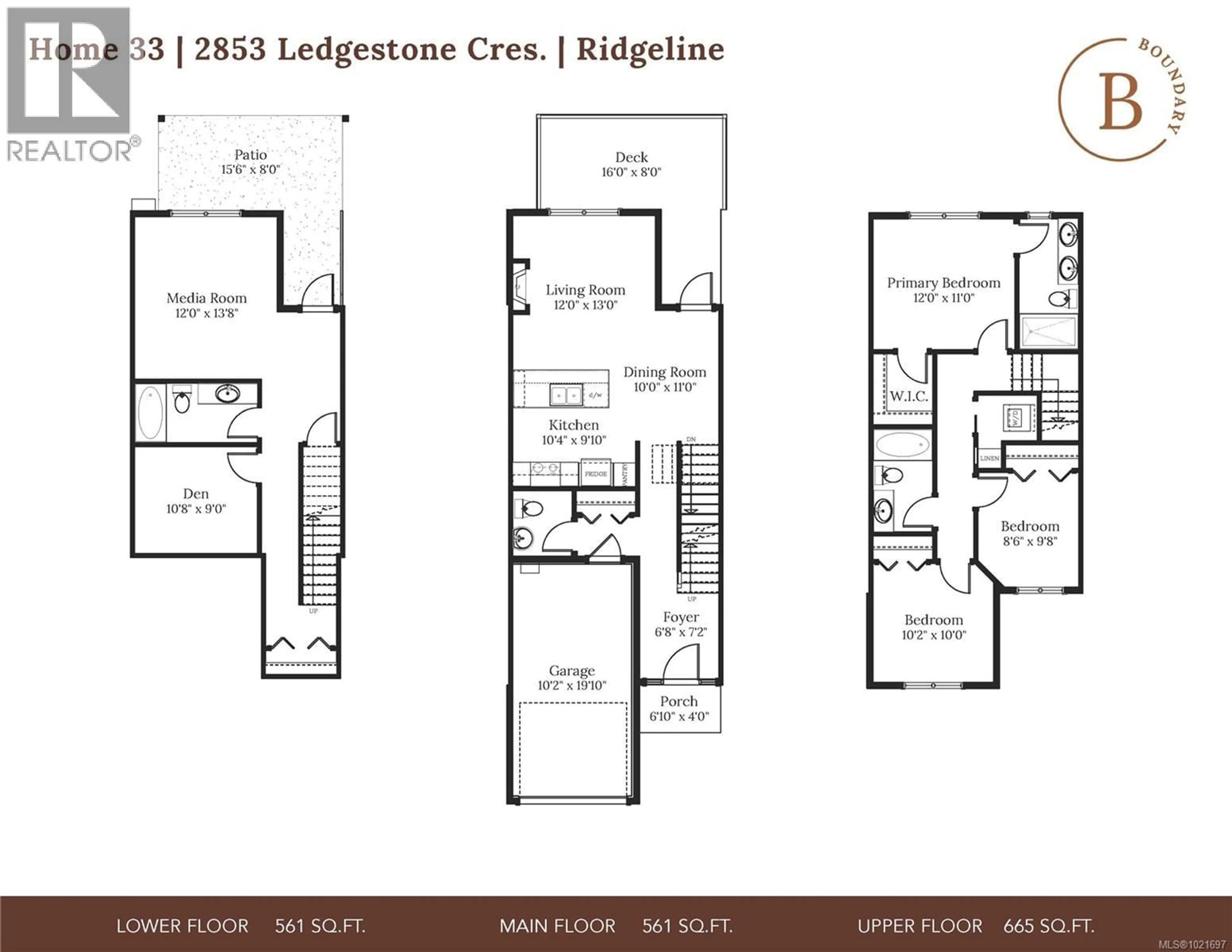 Floor plan for 2853 LEDGESTONE CRESCENT, Langford British Columbia V9B7C3