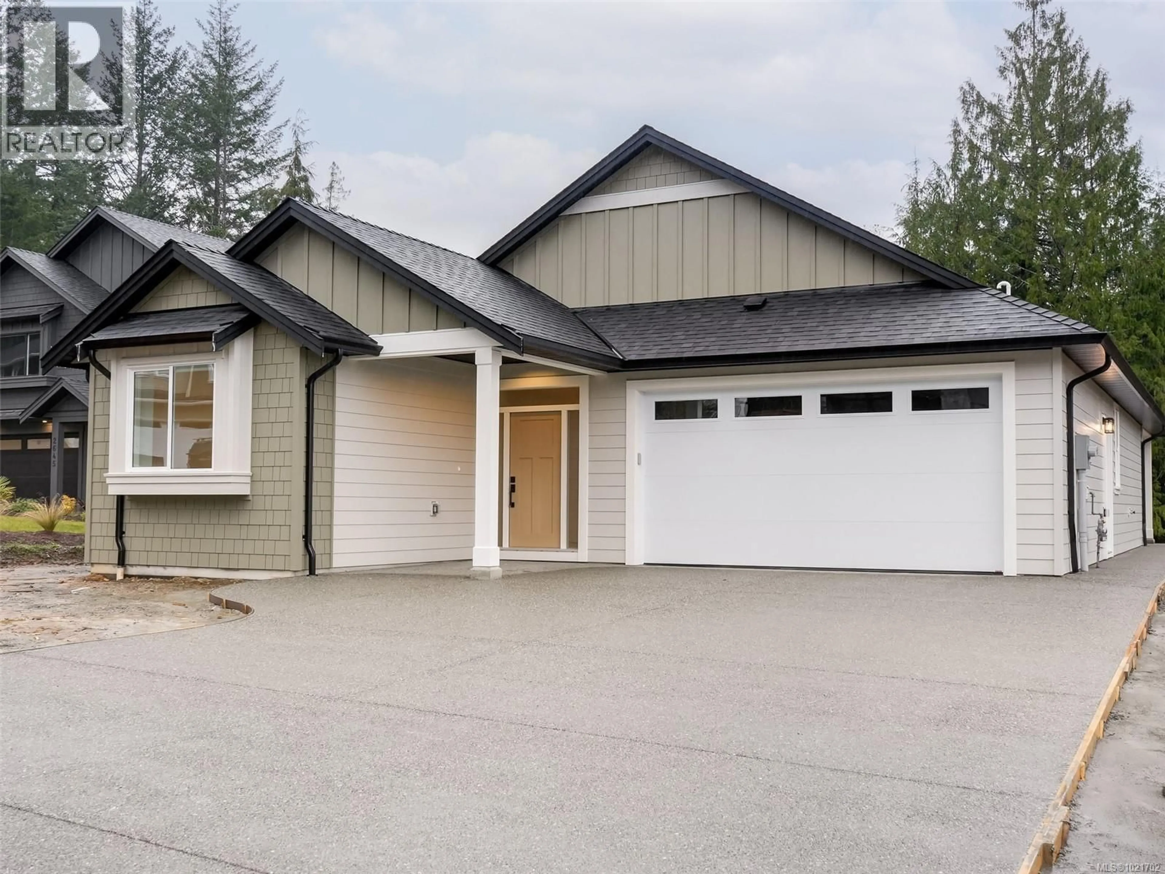 Home with vinyl exterior material, street for 2641 FOREST EDGE ROAD, Sooke British Columbia V9Z1P9