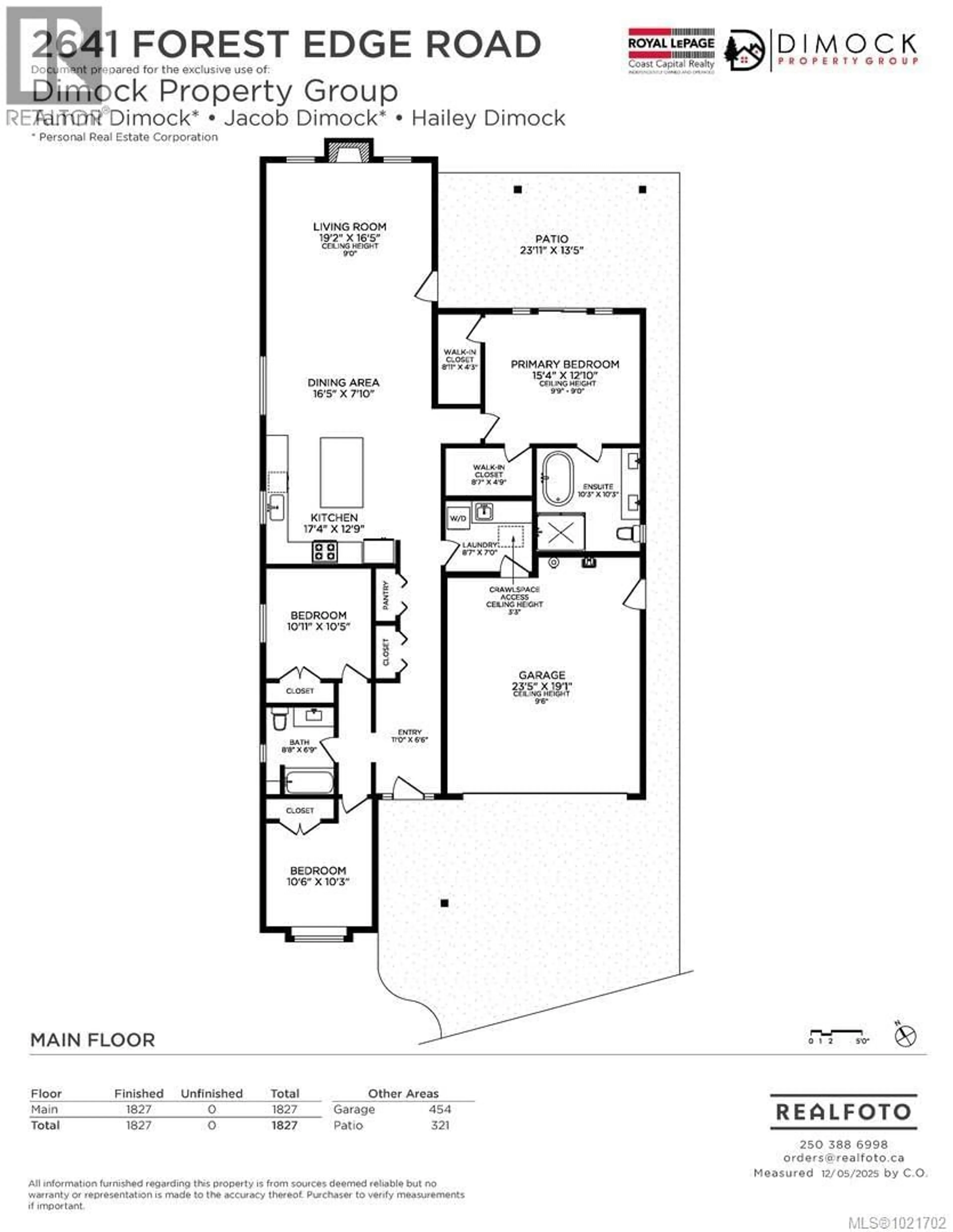 Floor plan for 2641 FOREST EDGE ROAD, Sooke British Columbia V9Z1P9