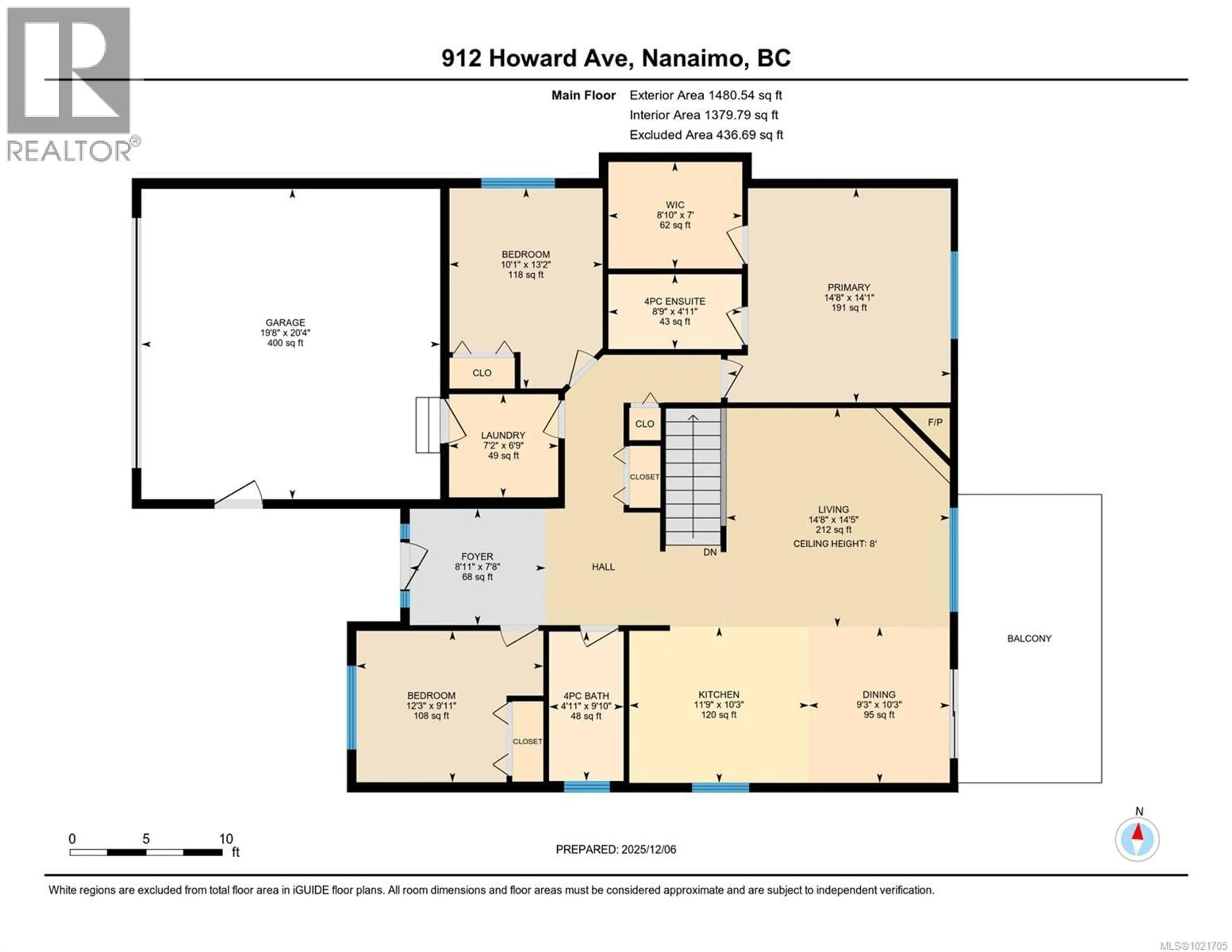 Floor plan for 912 HOWARD AVENUE, Nanaimo British Columbia V9R0G2