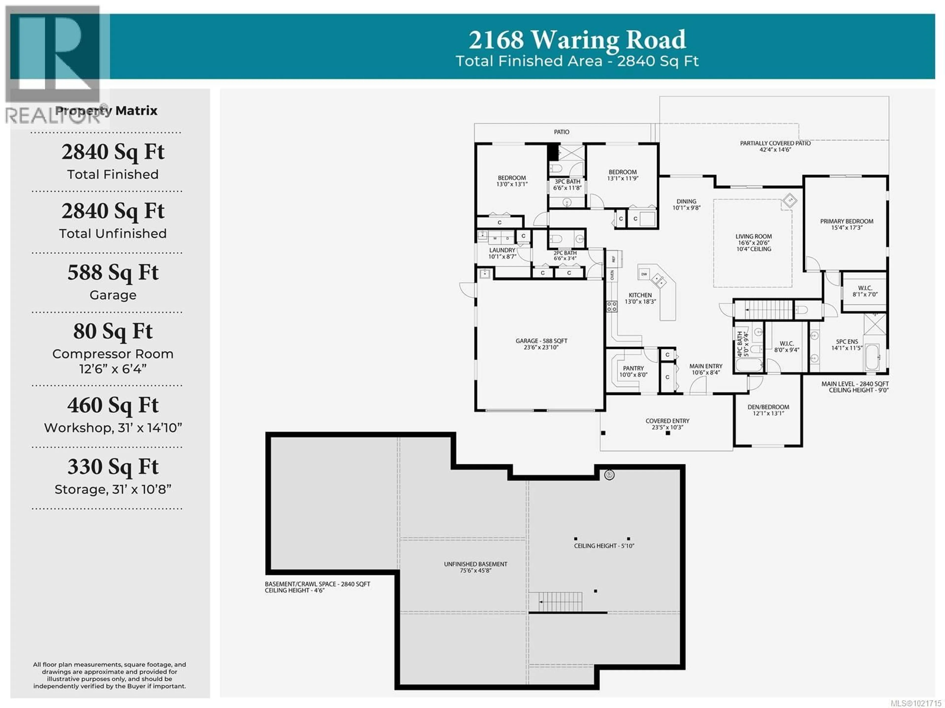 Floor plan for 2168 WARING ROAD, Nanaimo British Columbia V9X1T7