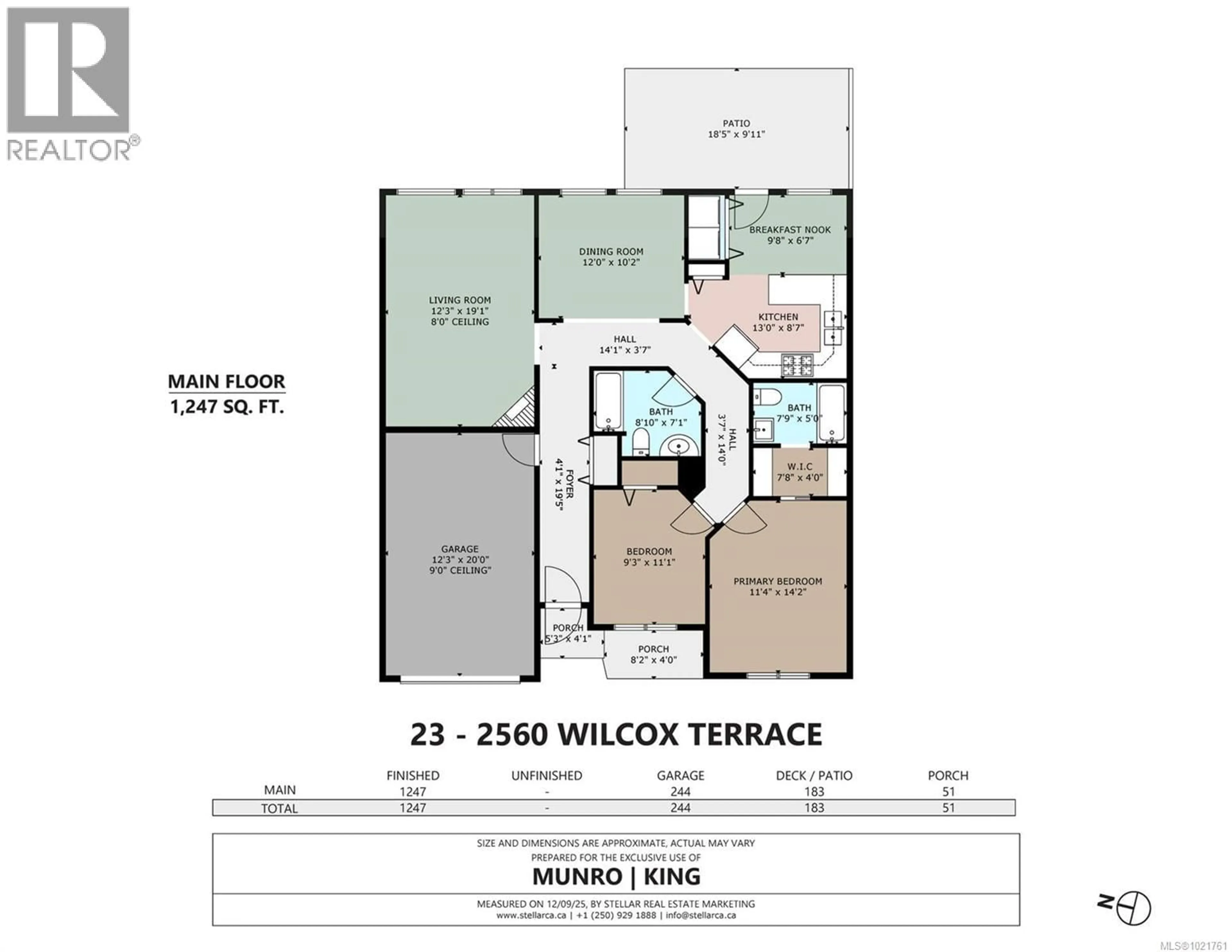 Floor plan for 23 - 2560 WILCOX TERRACE, Central Saanich British Columbia V8Z6Z8