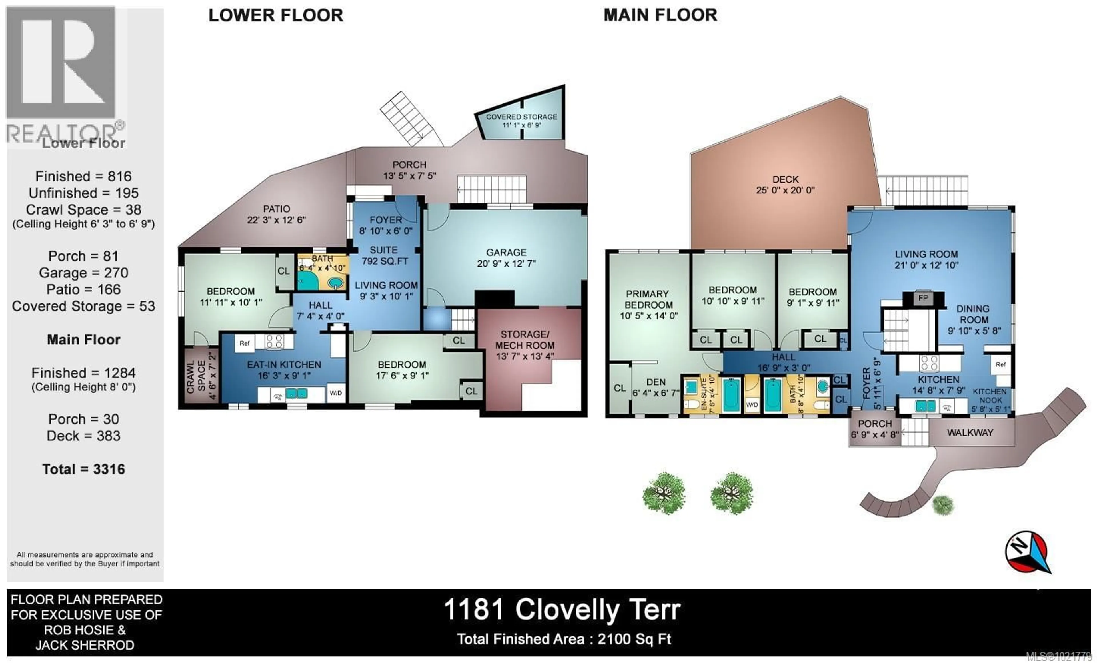 Floor plan for 1181 CLOVELLY TERRACE, Saanich British Columbia V8P1V7