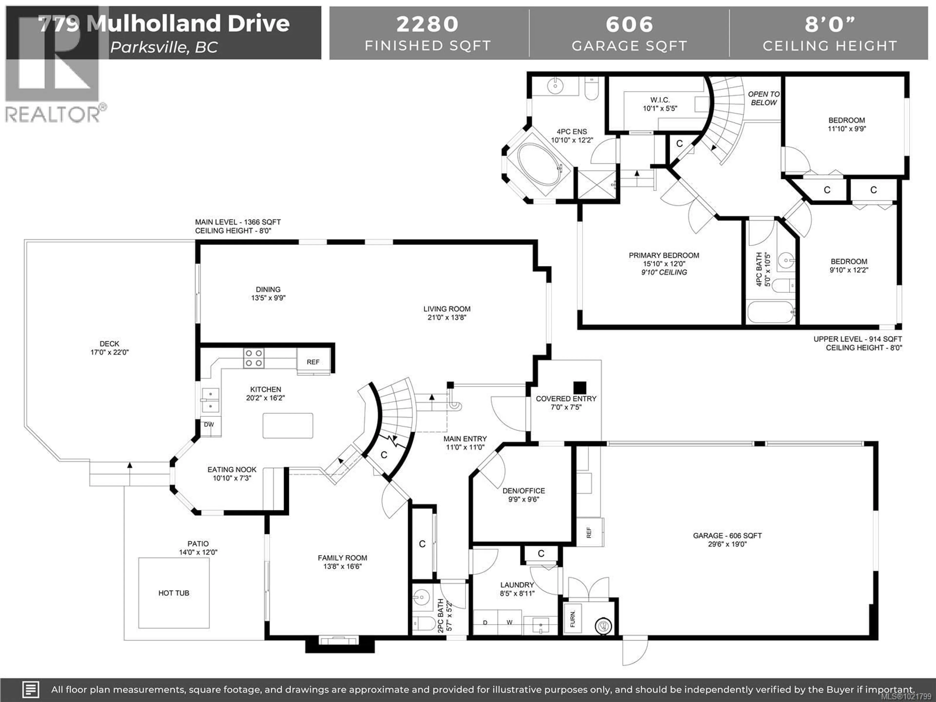 Floor plan for 779 MULHOLLAND DRIVE, Parksville British Columbia V9P2K4