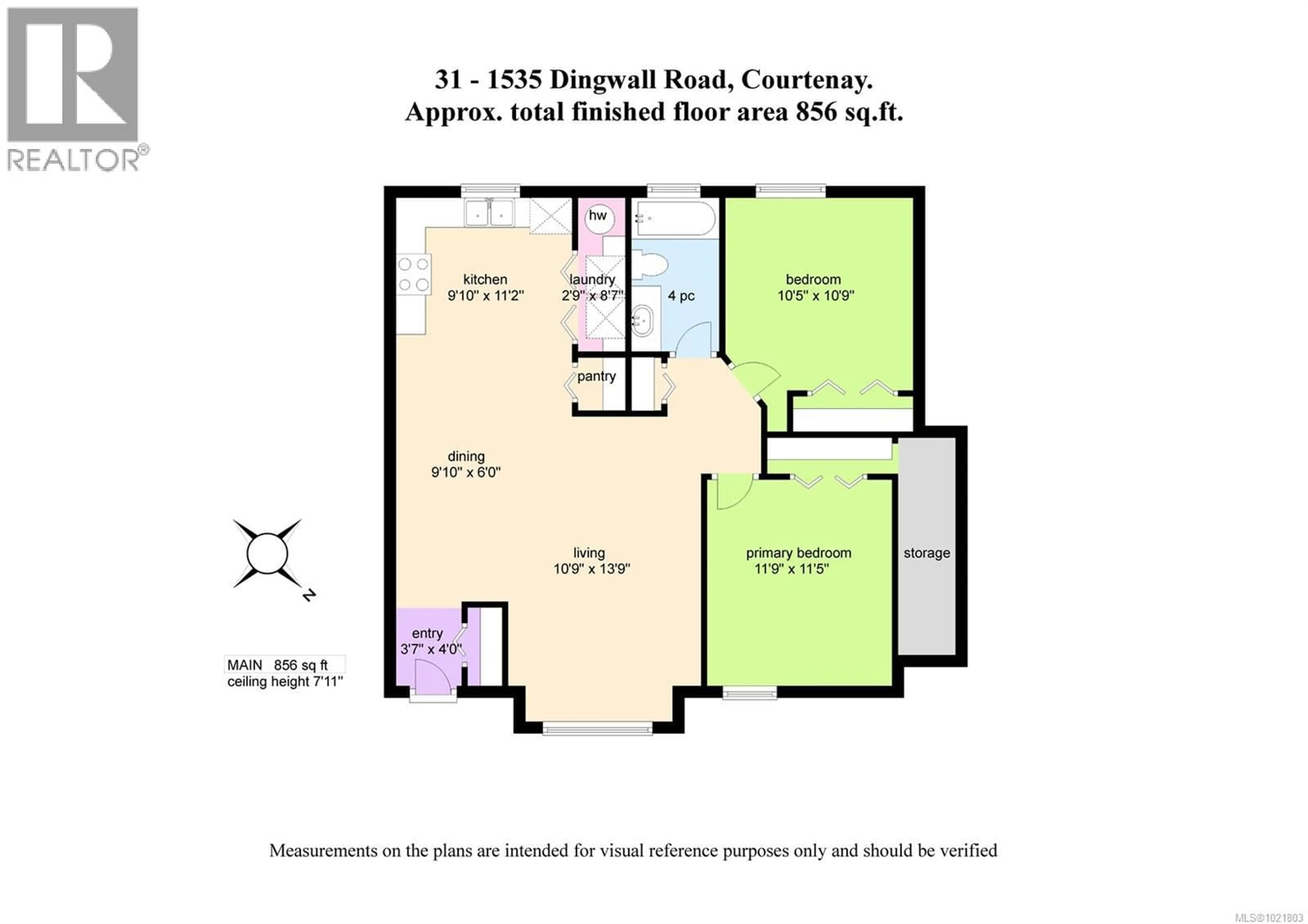 Floor plan for 31 - 1535 DINGWALL ROAD, Courtenay British Columbia V9N3S8