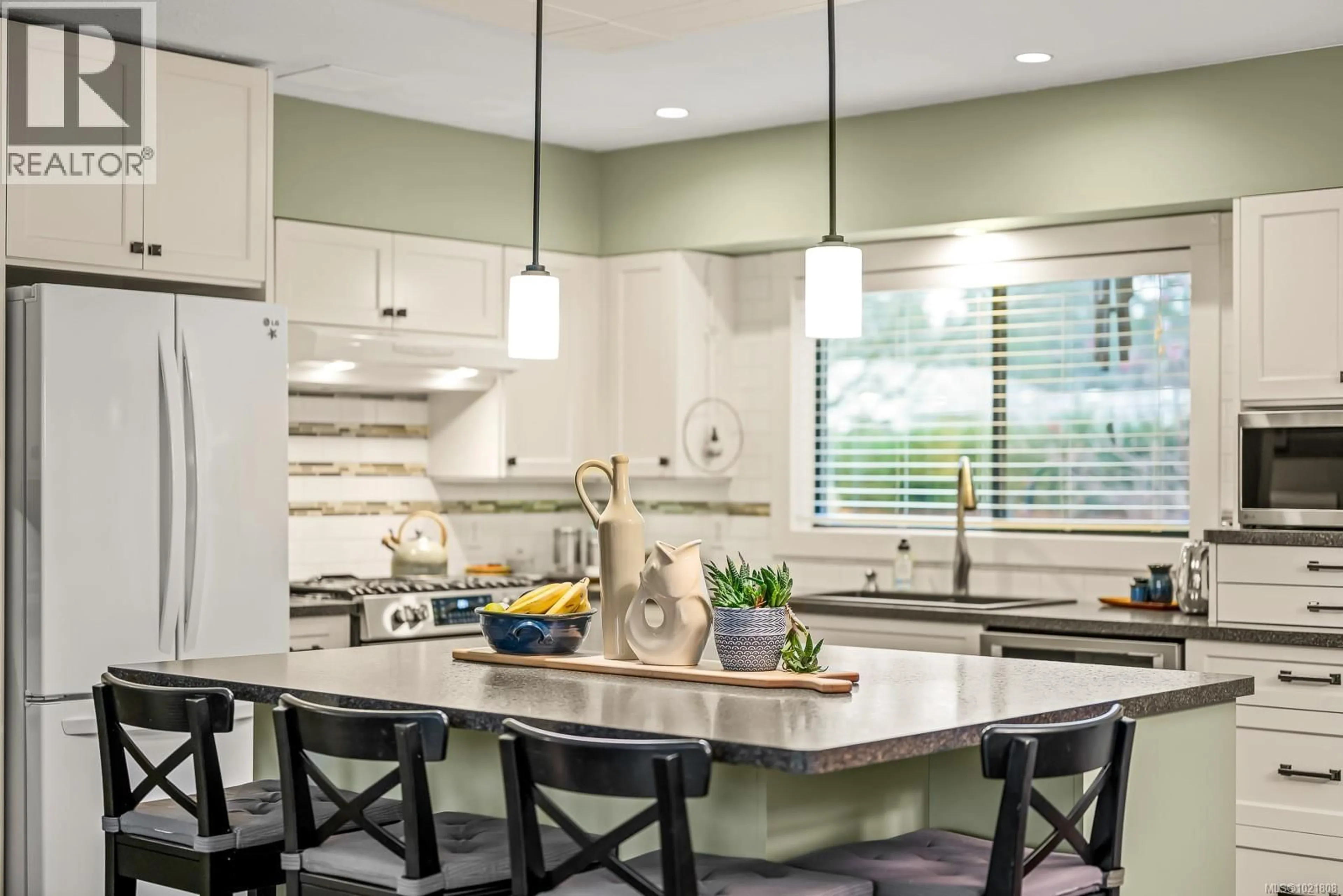 Contemporary kitchen, ceramic/tile floor for 4988 ADRIAN ROAD, Courtenay British Columbia V9N6T8