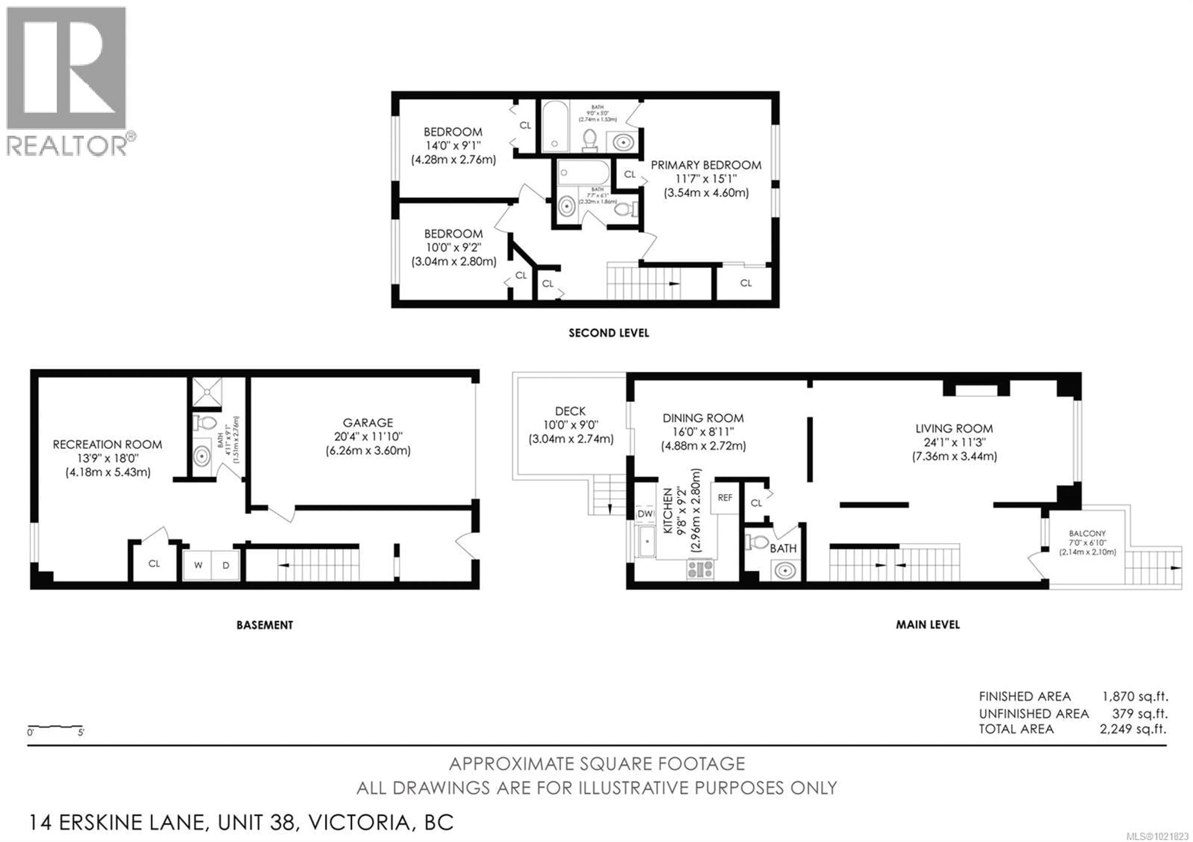 Floor plan for 38 - 14 ERSKINE LANE, View Royal British Columbia V8Z7J7