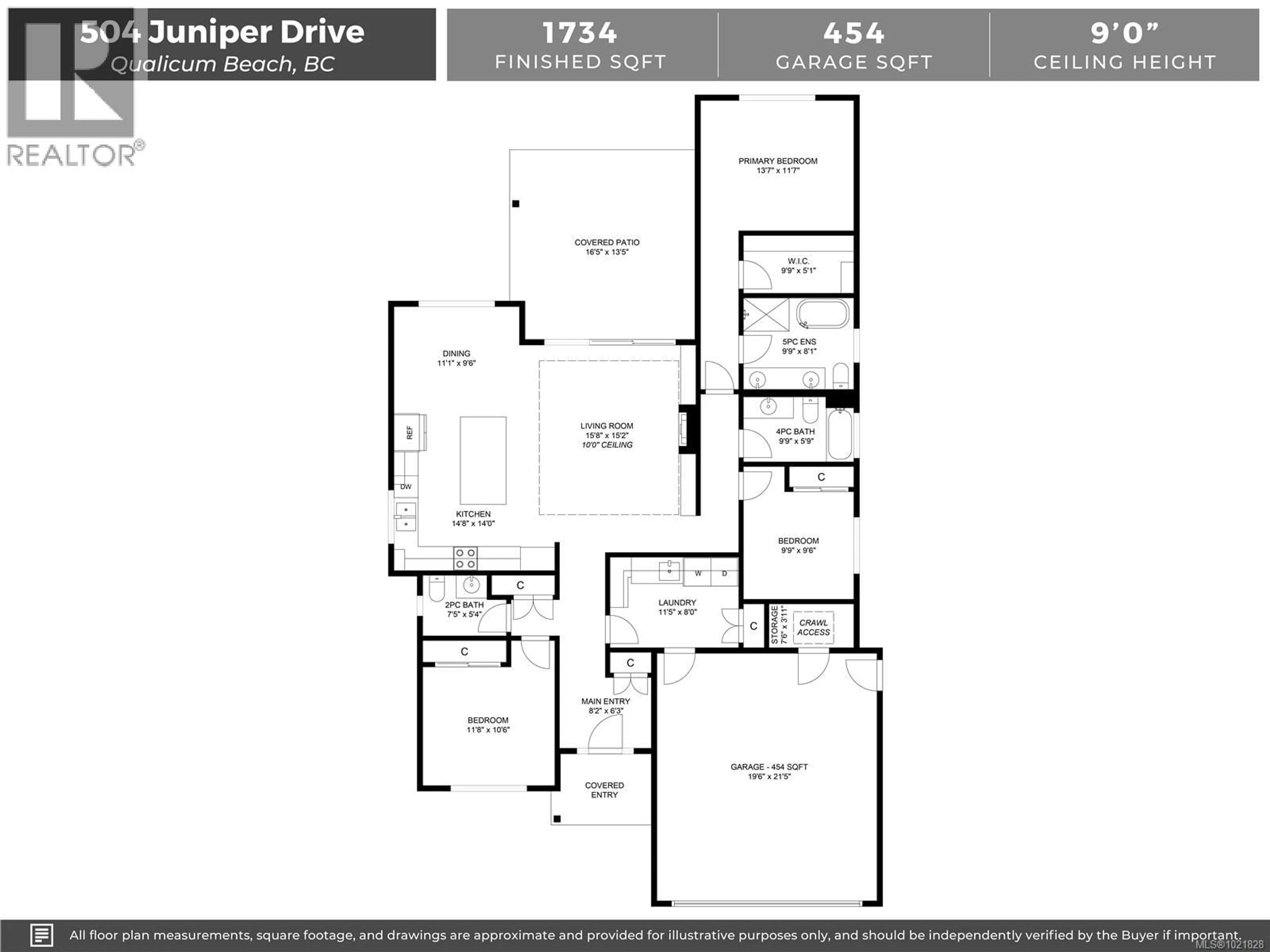 Floor plan for 504 JUNIPER DRIVE, Qualicum Beach British Columbia V9K1A9