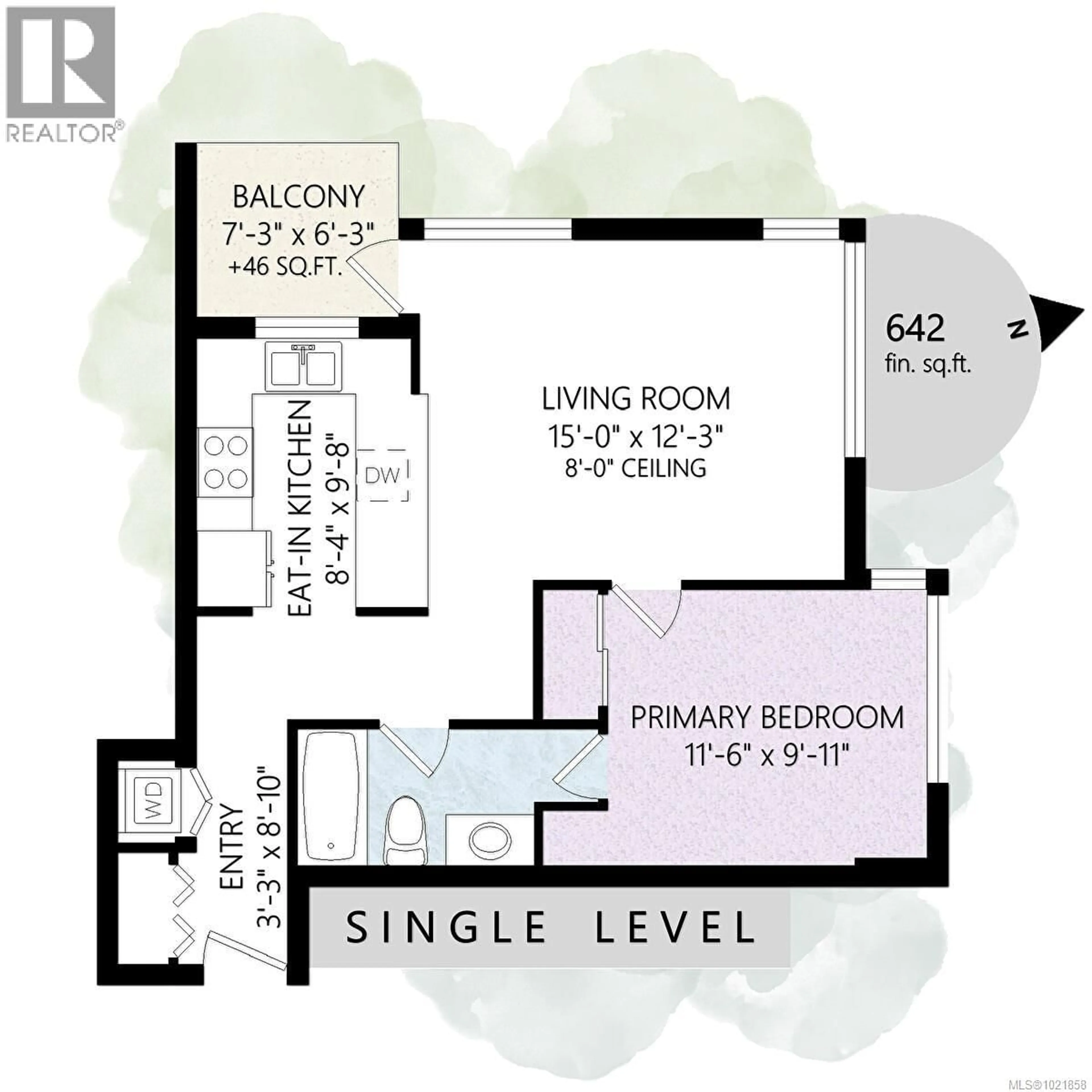 Floor plan for 711 - 835 VIEW STREET, Victoria British Columbia V8W3W8