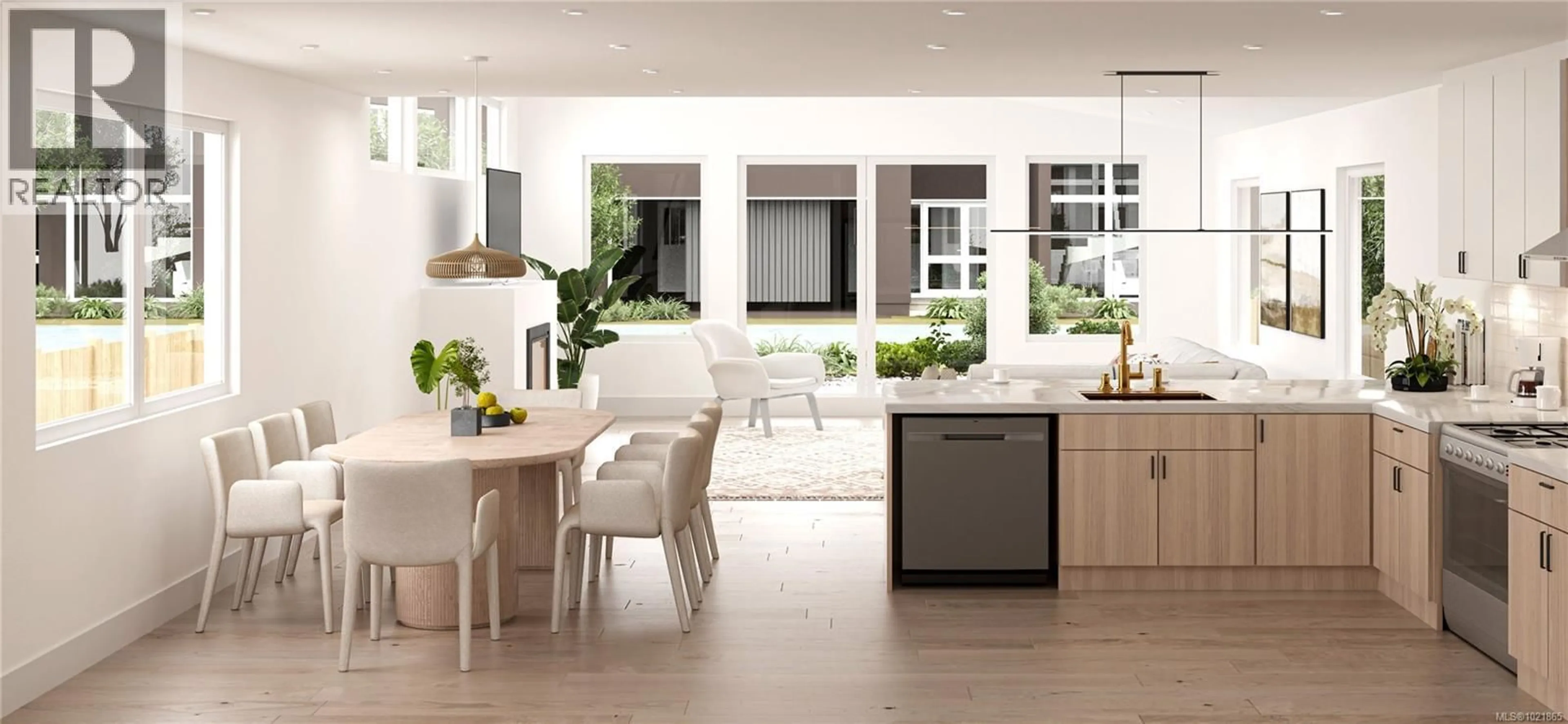 Open concept kitchen, ceramic/tile floor for 9635 THIRD STREET, Sidney British Columbia V8L3A1